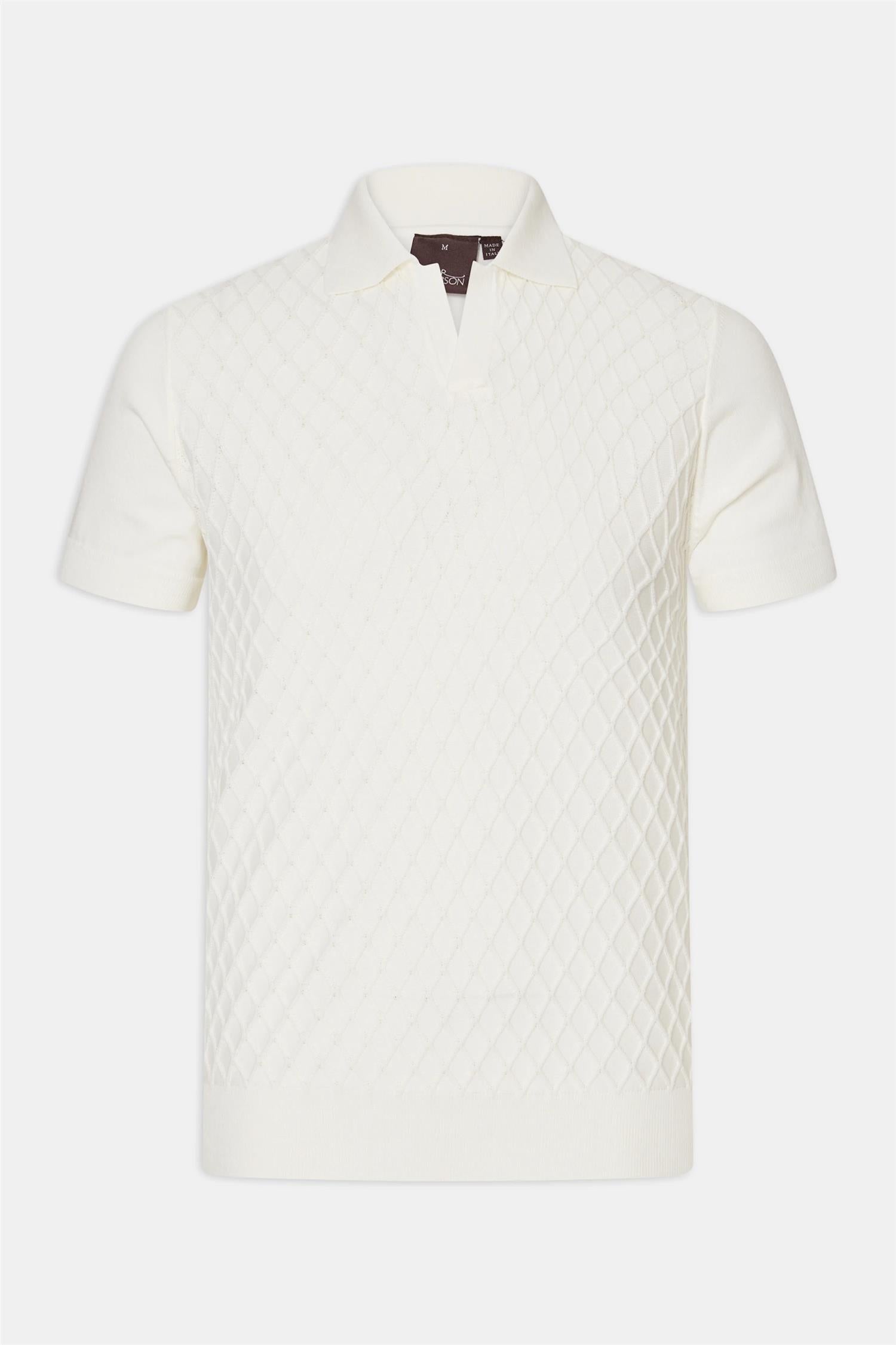 Mirza poloshirt- Snow white