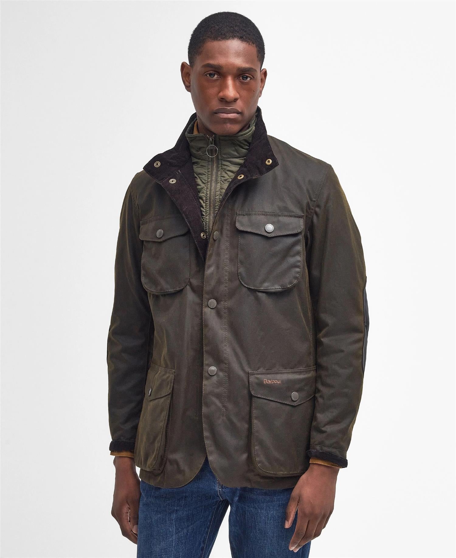 Ogston wax jacket- Olive