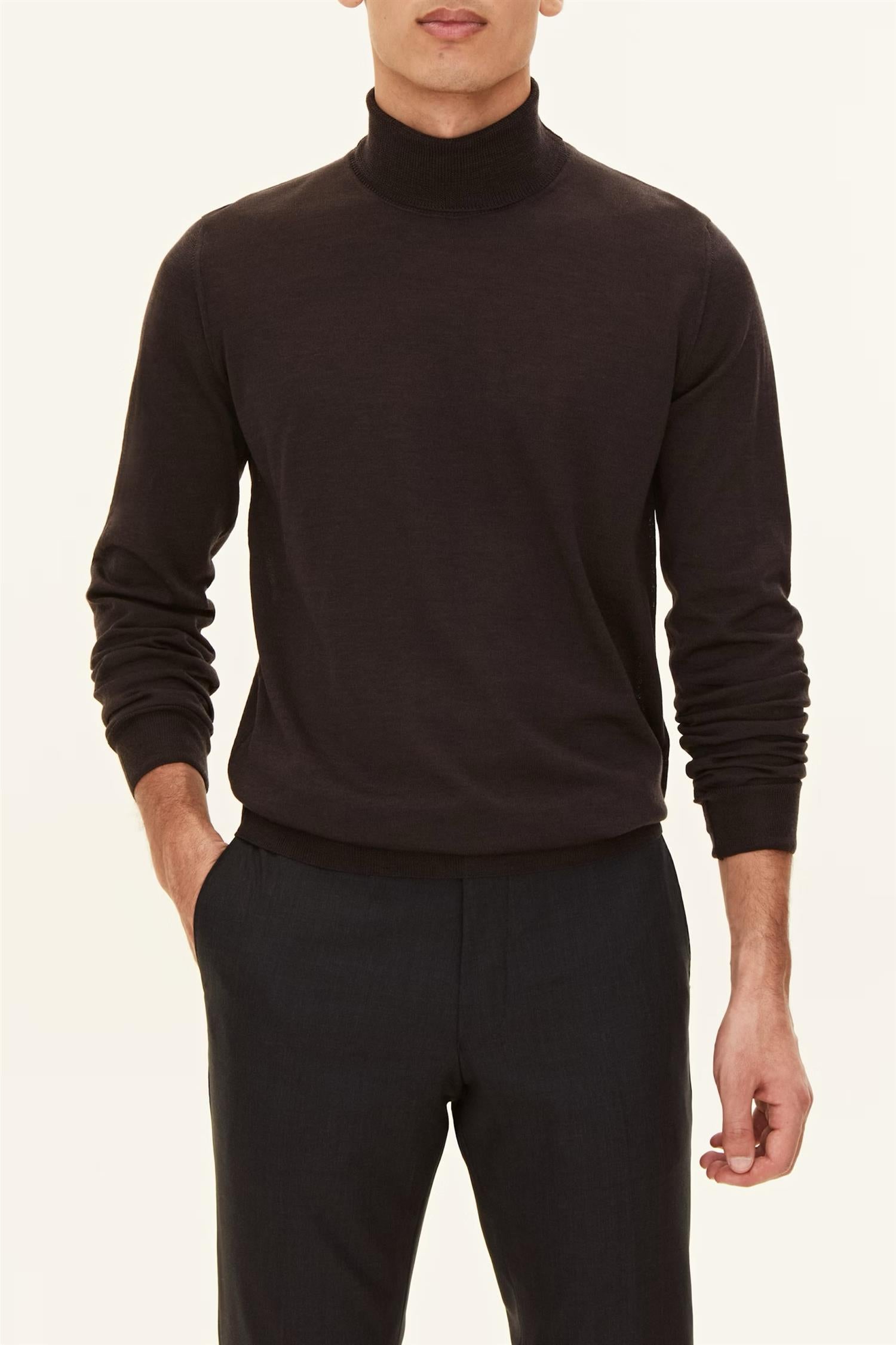 Marcel rollneck- Brown flannel