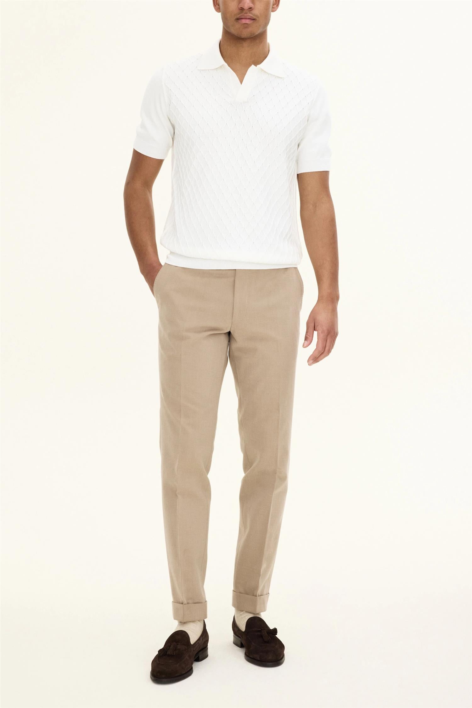 Mirza poloshirt- Snow white