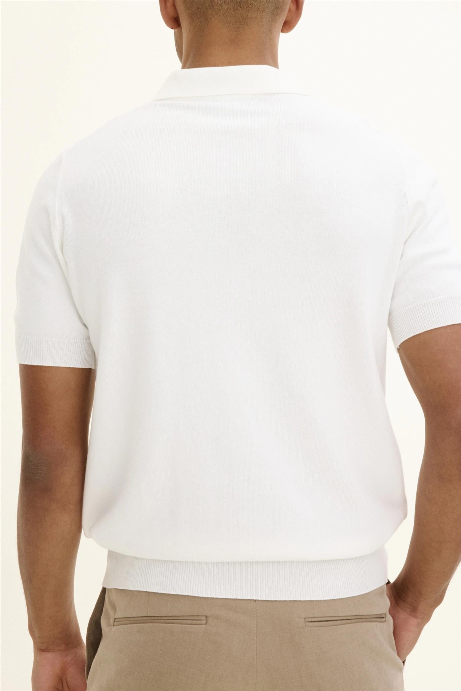 Mirza poloshirt- Snow white