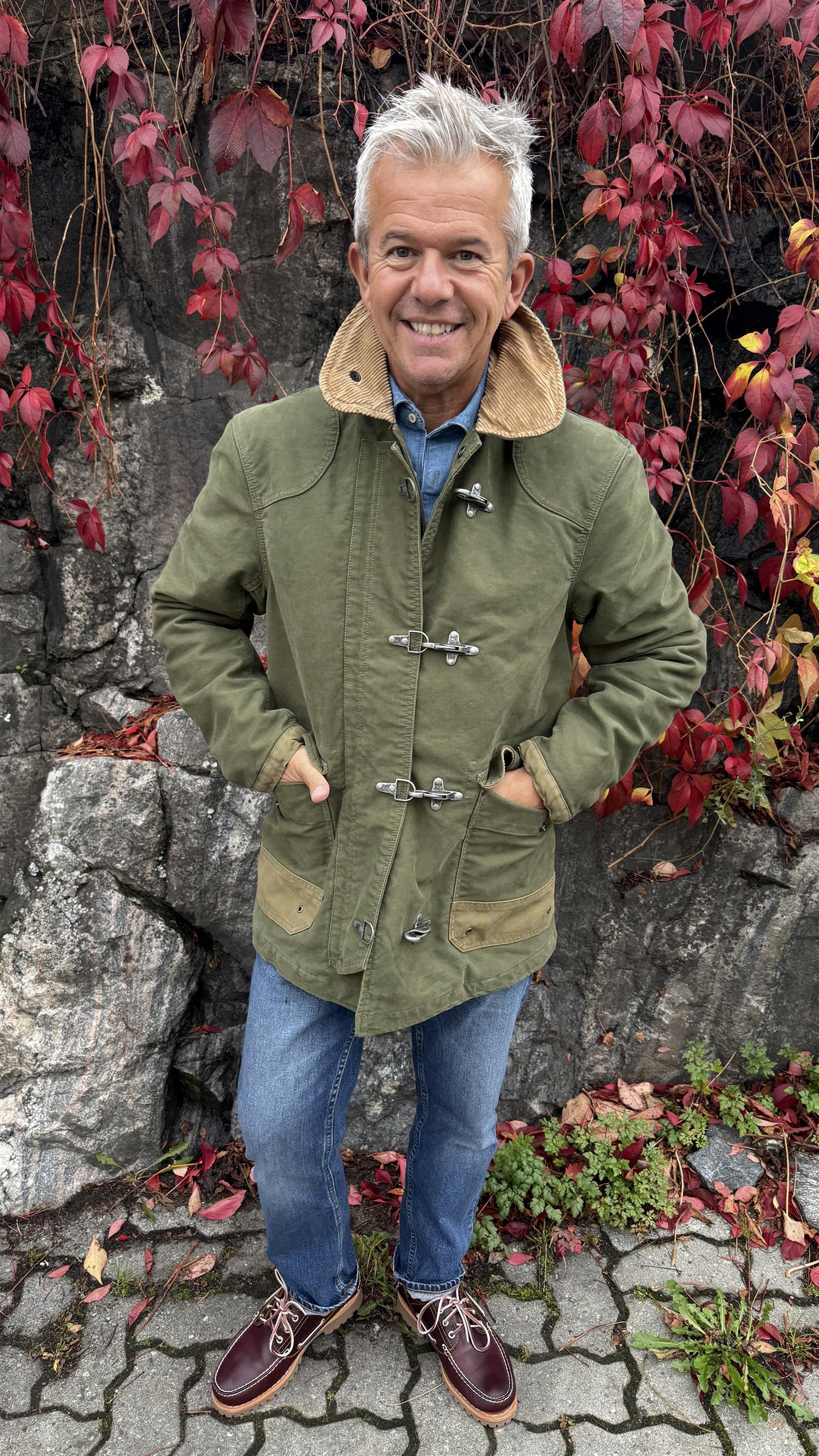 Bedford fireman jacket jungle cloth - Military Green