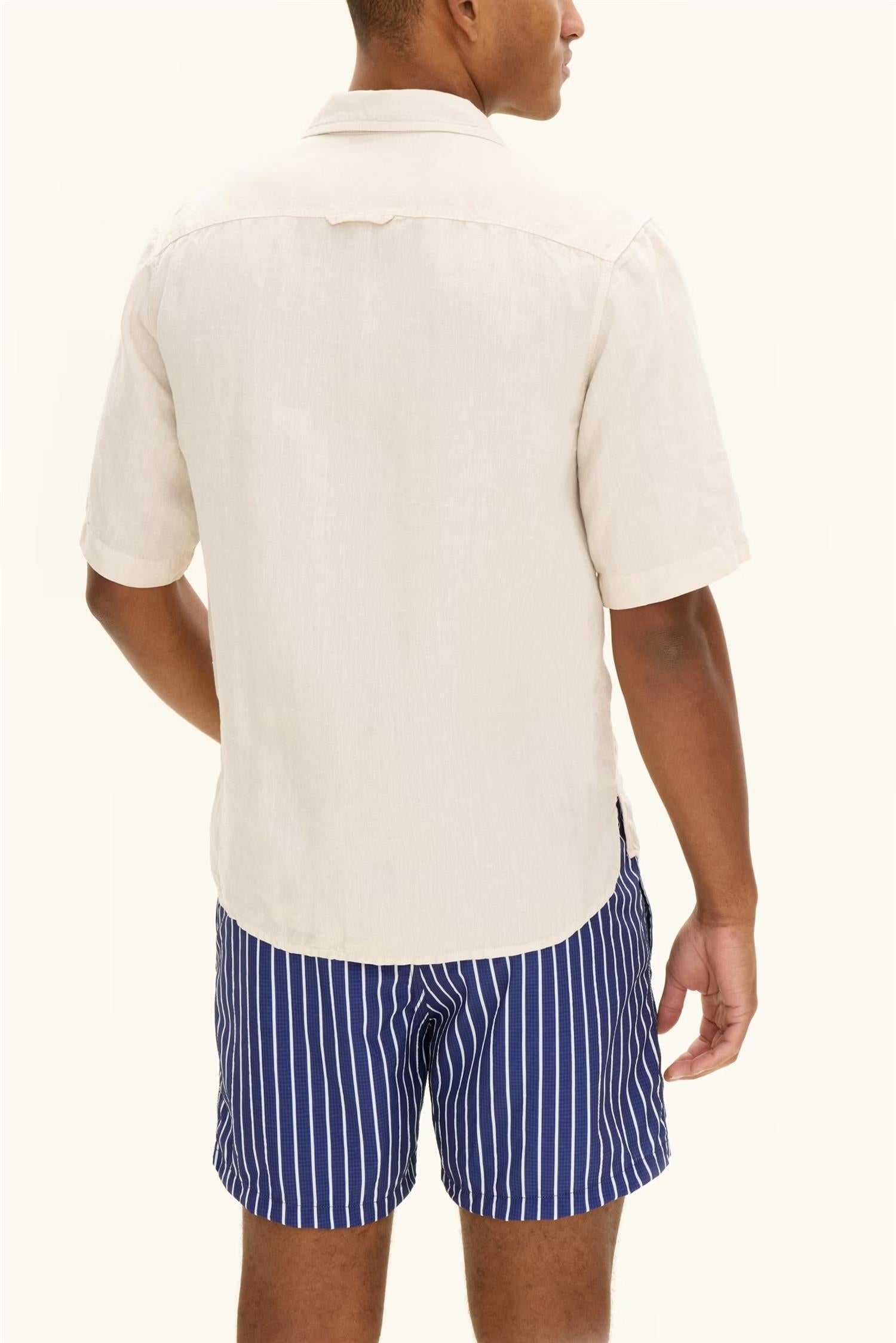 Regfit ss city shirt - Creme white
