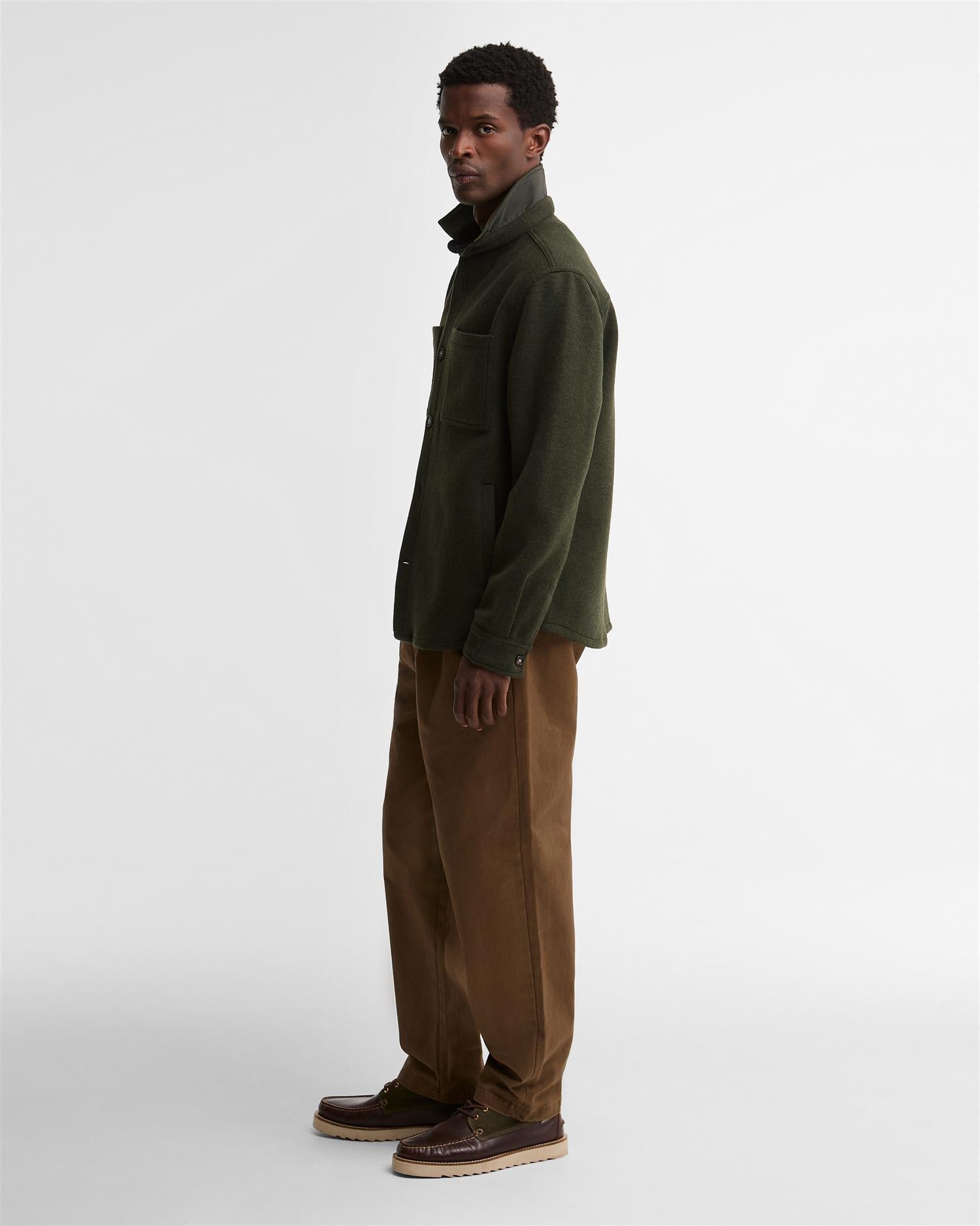 Marltown wool blend overshirt- Sage