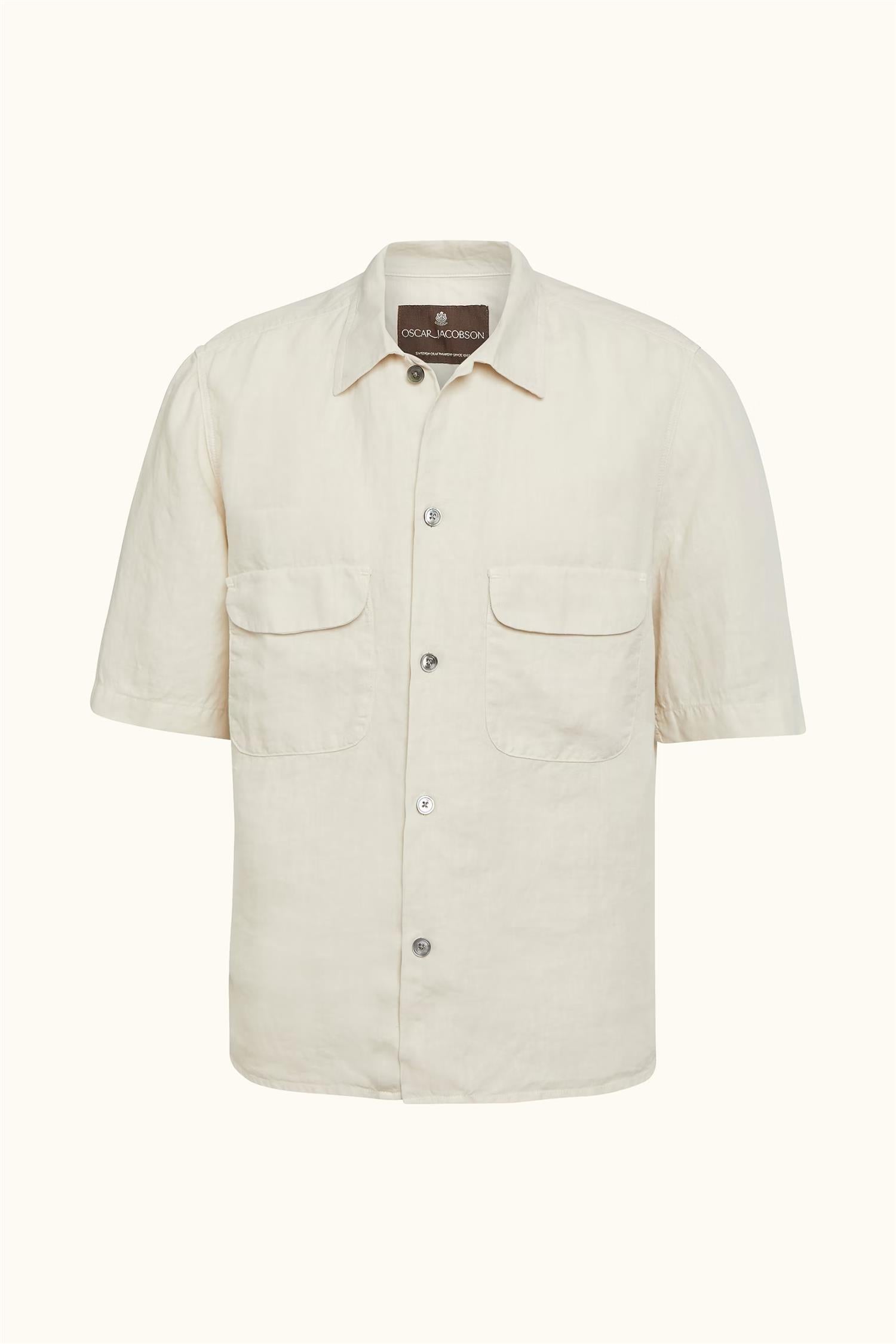 Regfit ss city shirt - Creme white