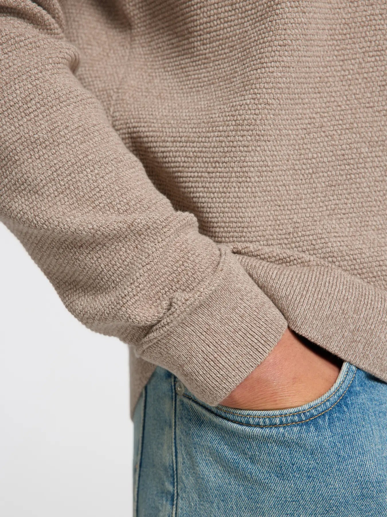 Ross ls knit structure- oatmeal/greige