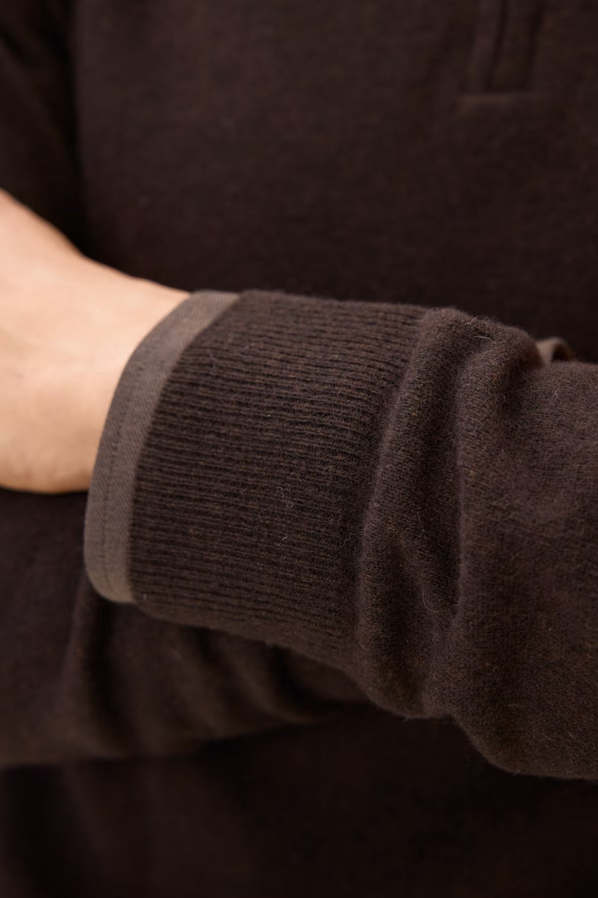 Patton halfzip - Brown flannel