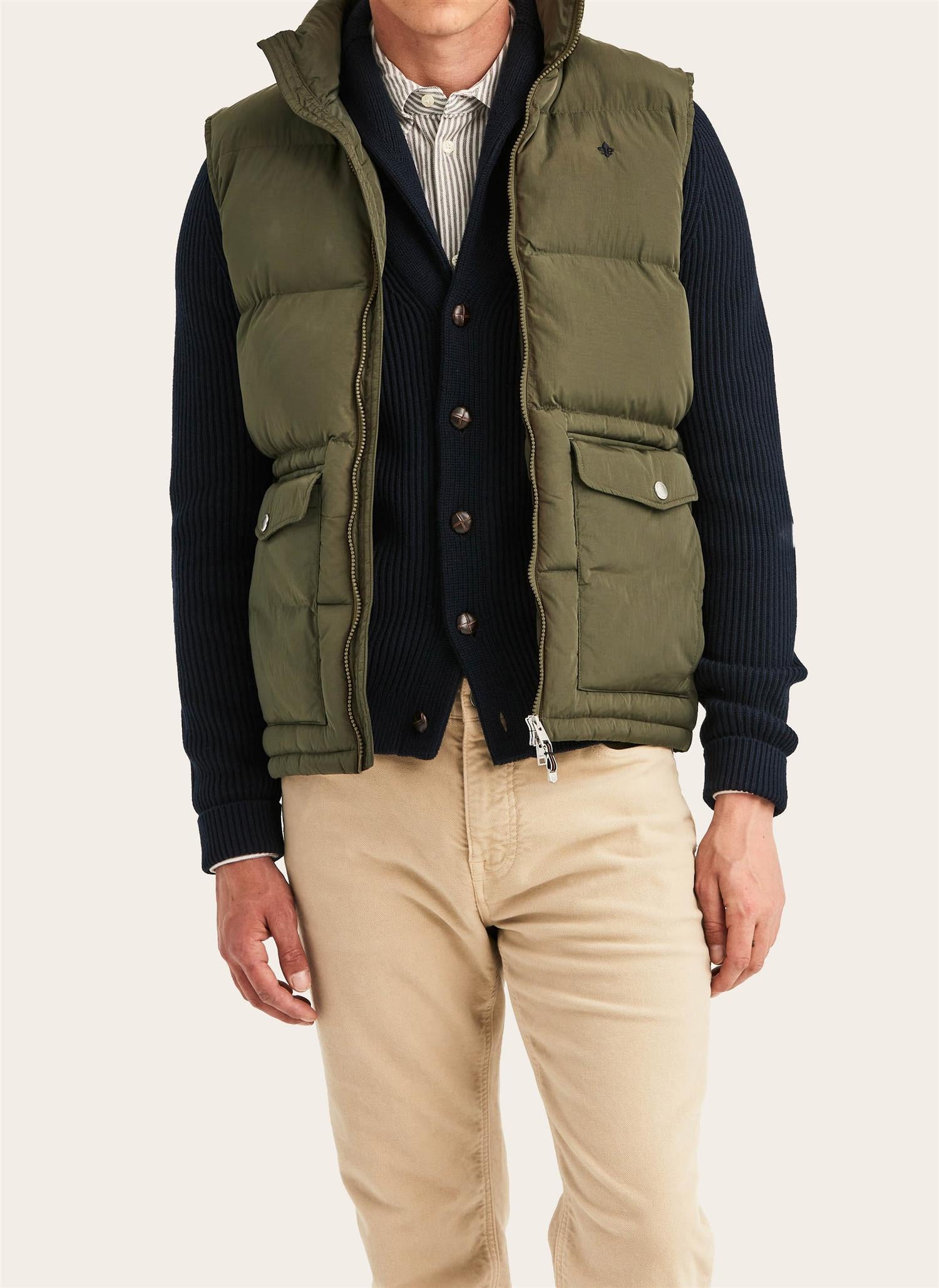 Lennox Puffer Vest- Olive