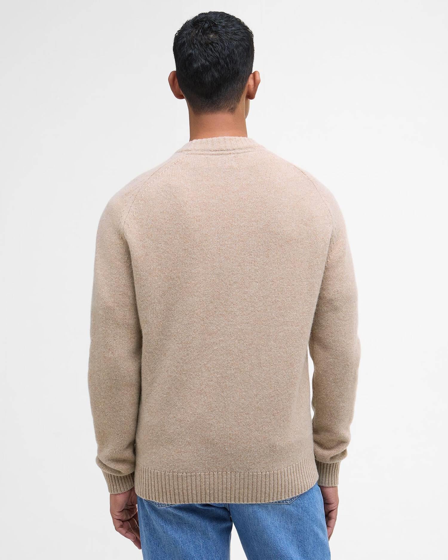 Grangetown Crew Neck Sweater- Washed stone
