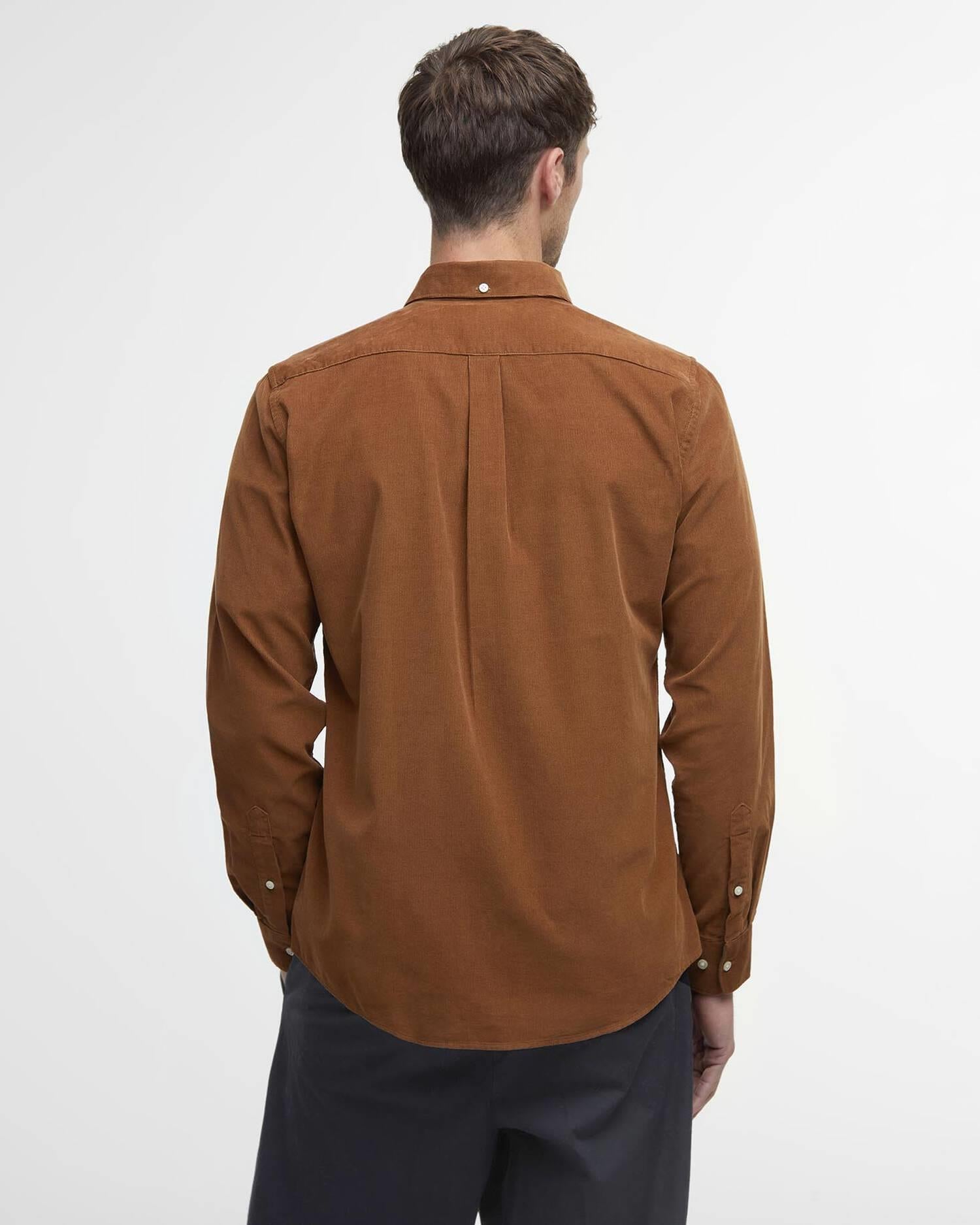 Ramsey Tailored Cord Shirt- Sandstone
