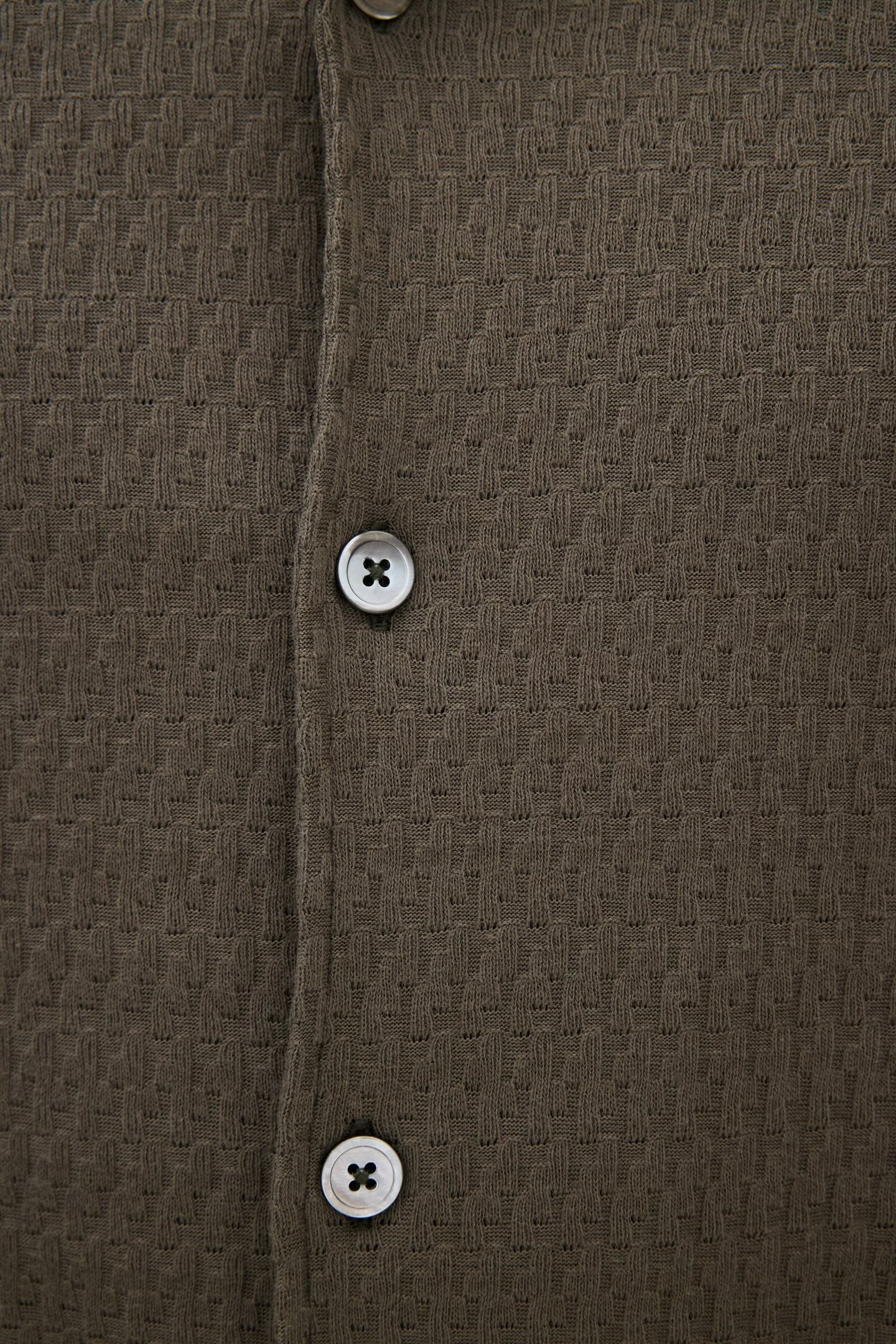 Kirk knitted shirt - Nettle green 844