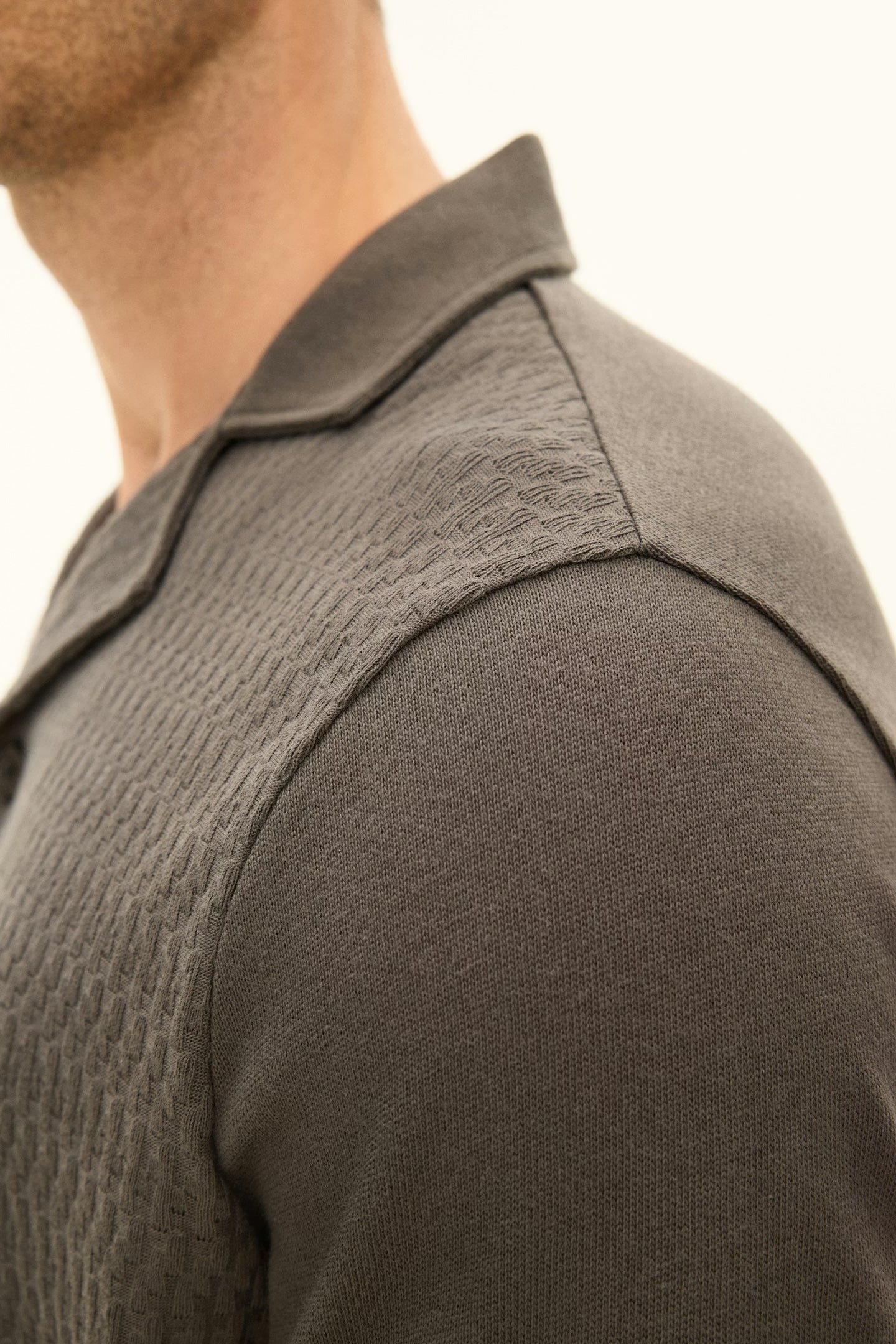 Kirk knitted shirt - Nettle green 844