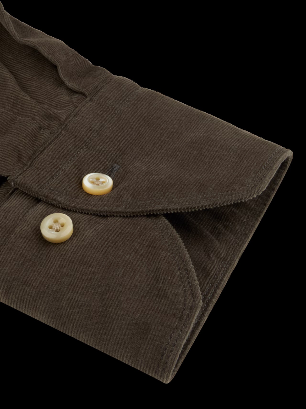 Slimline cord shirt casual - Green