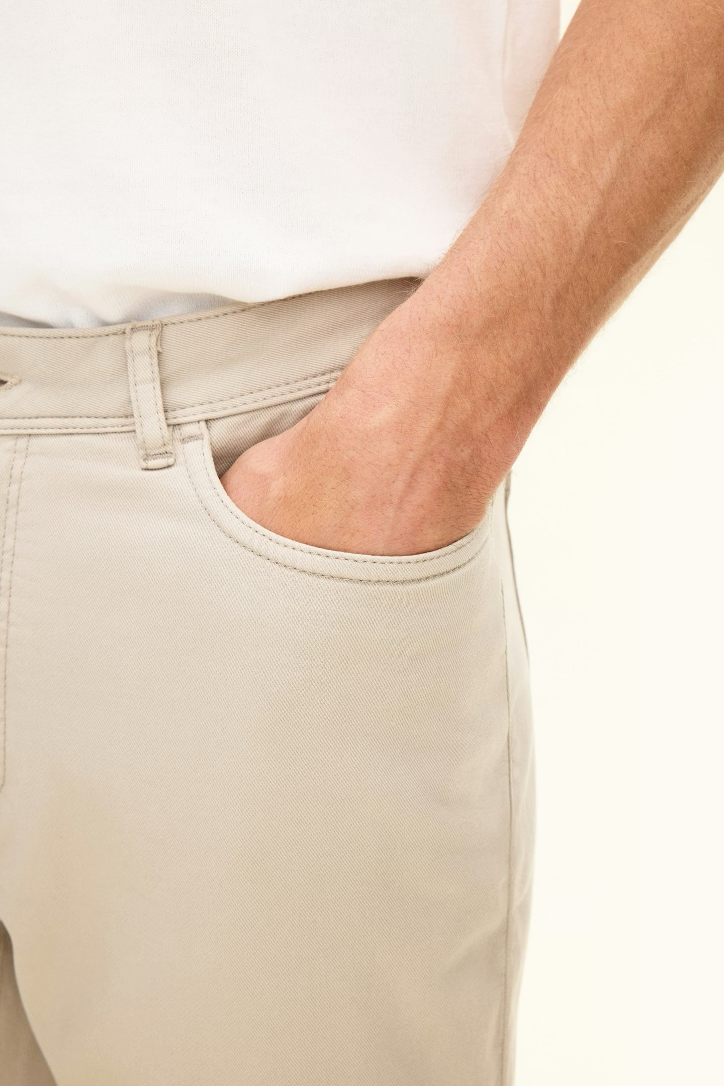 5-pocket chino - Rough beige 424
