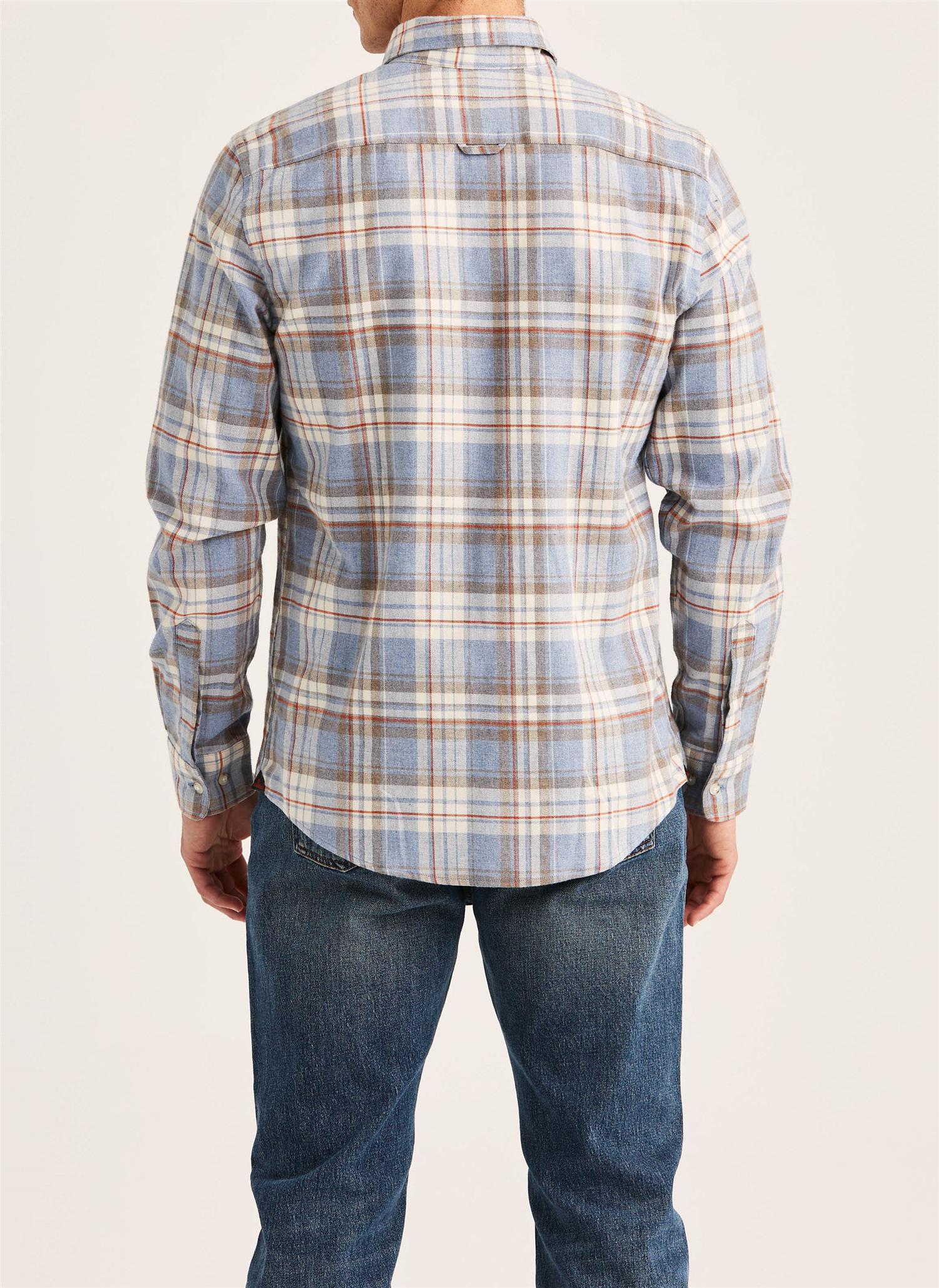 Happy Flannel Check Shirt Classic- Blue