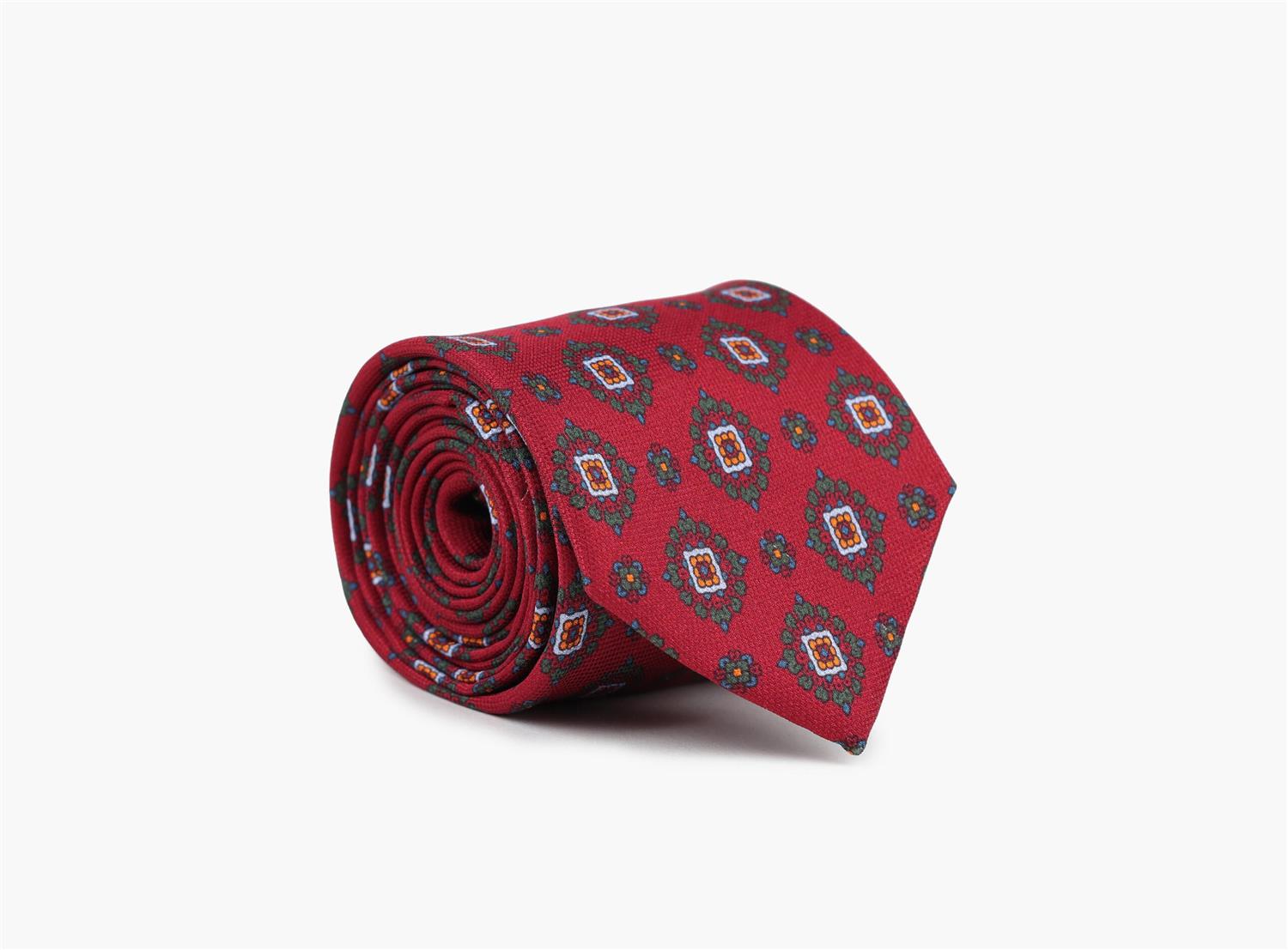 Ole silk tie - Rød