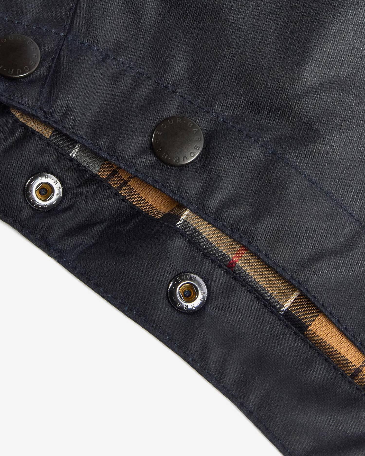 Wax cotton hood - Navy