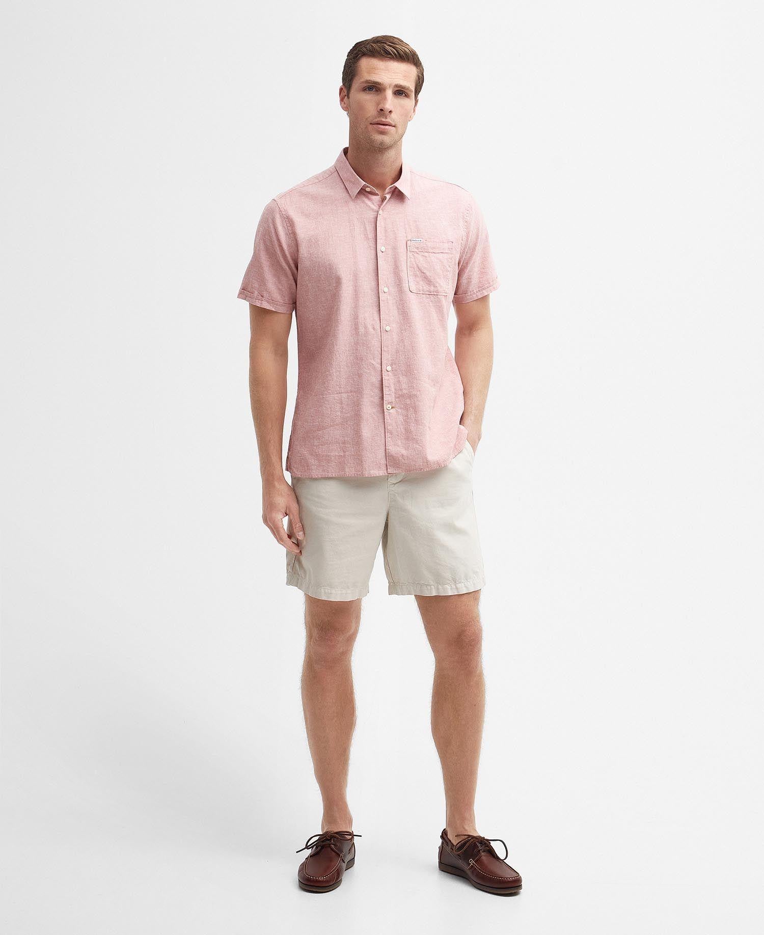 Nelson ss summer shirt - Pink clay