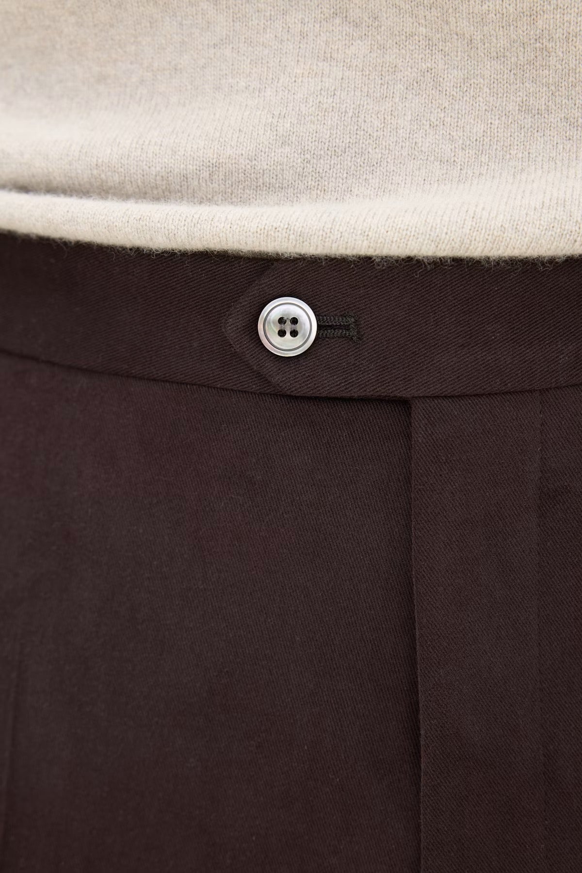Dandy side adjuster trousers - Dk brown