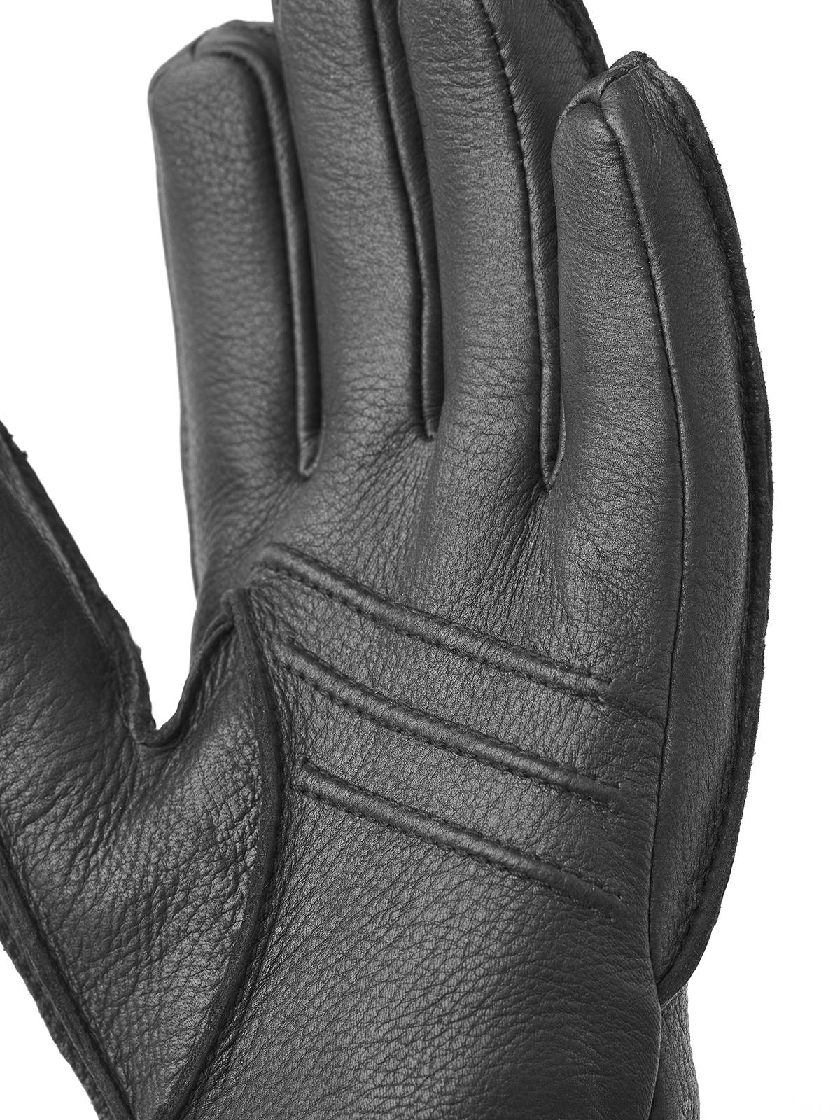 Primaloft Deerskin Rib glove Sort