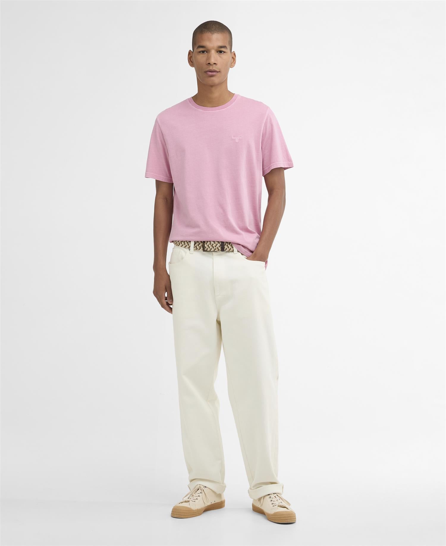Tartan T-Shirt- washed pink