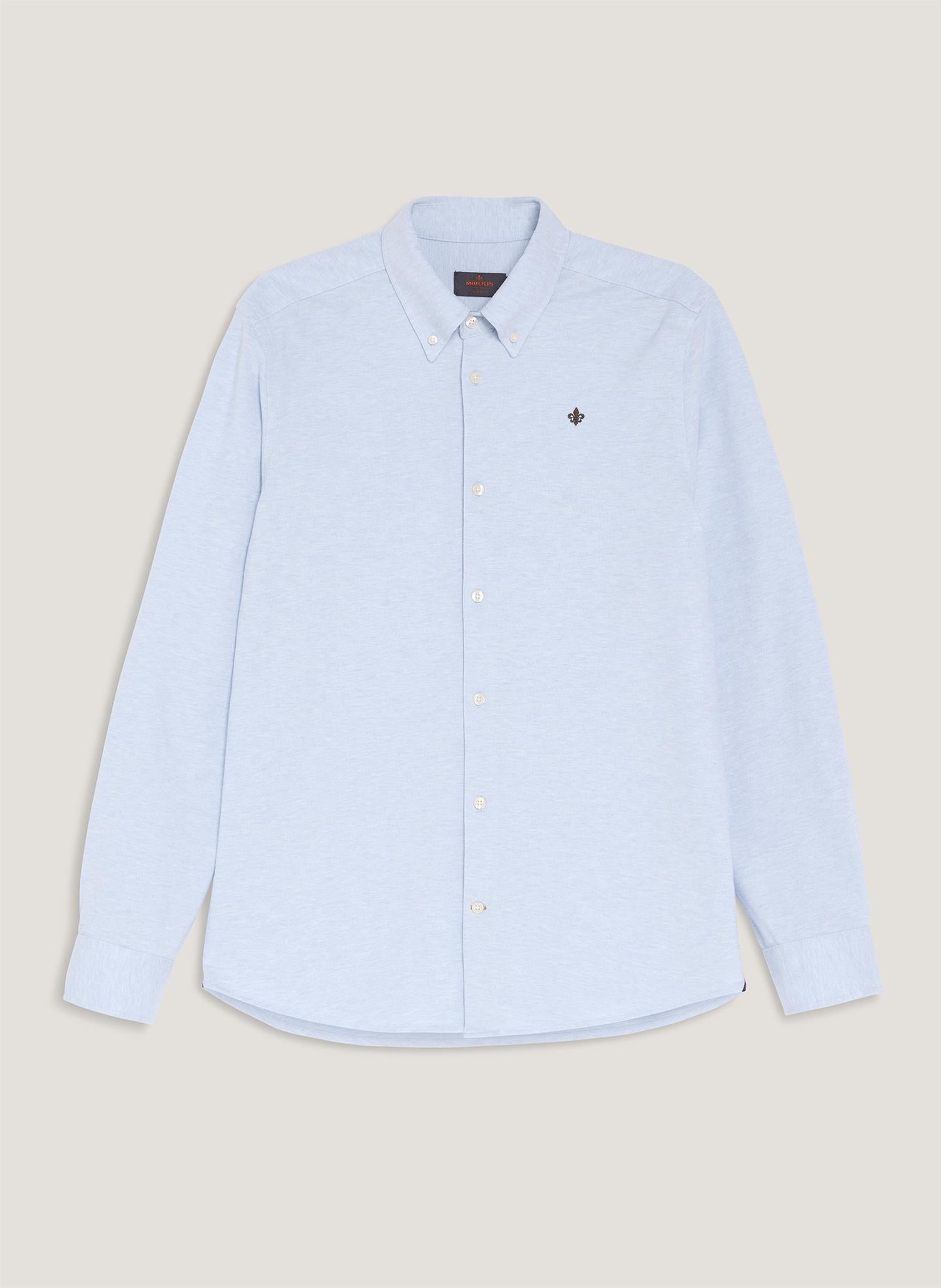 Camden Piqué Shirt - Light blue