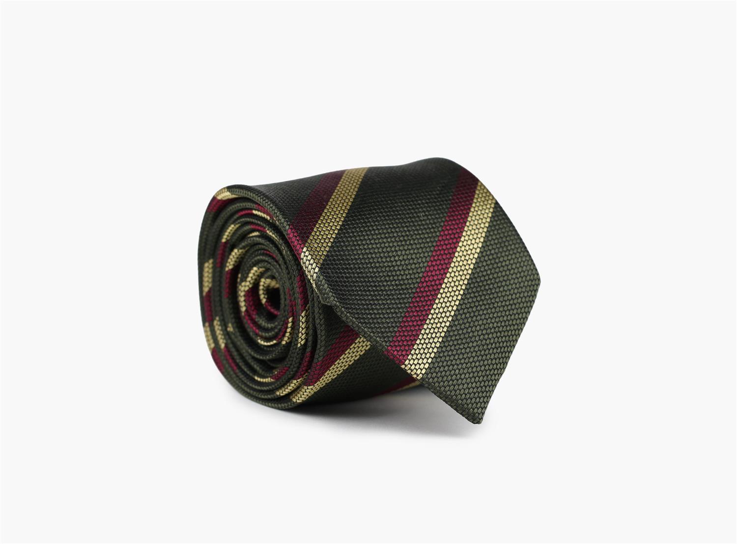 Andreas silk tie - Olivengrønn