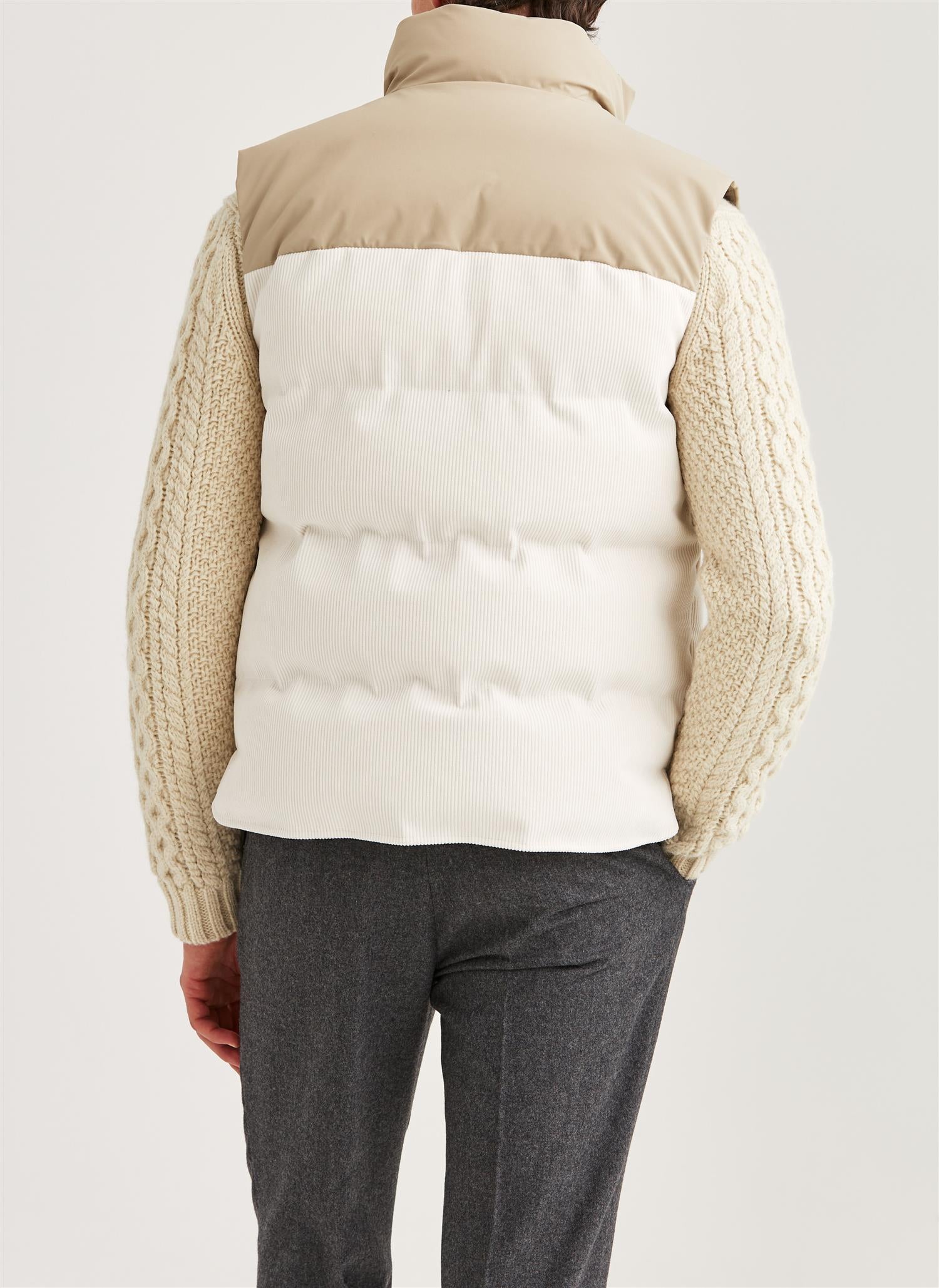 Catton Puffer Vest - Off white