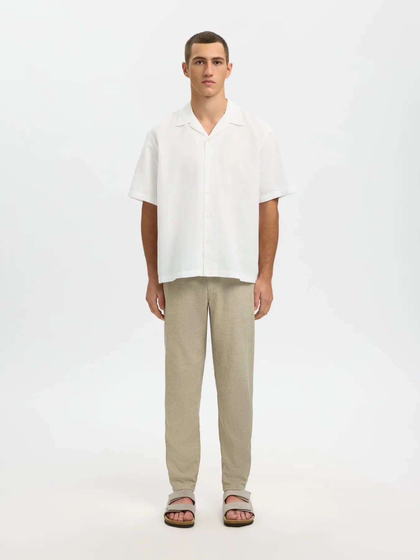 Rlxclay linebl ss shirt - Bright white
