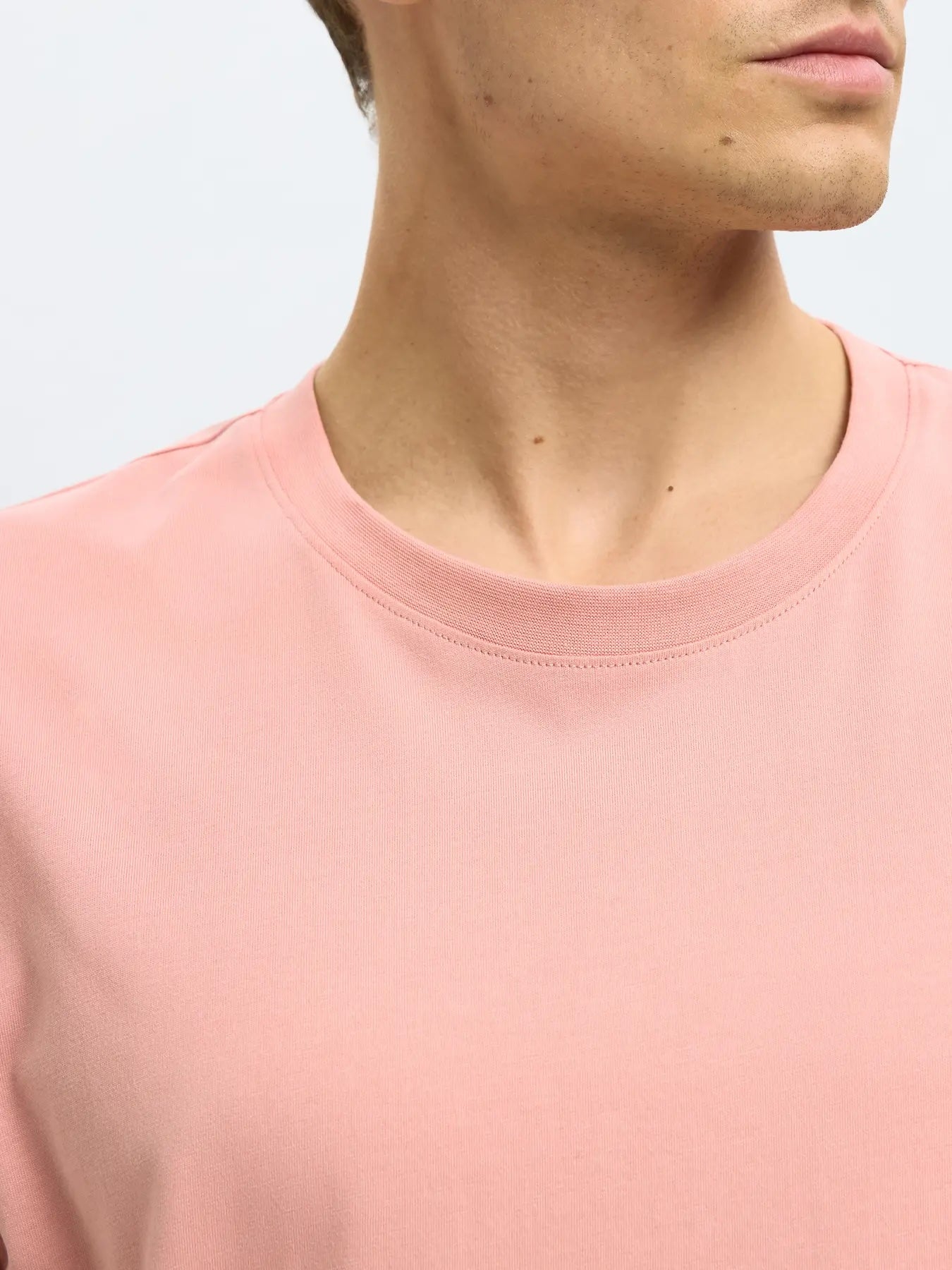 Aspen ss o-neck tee- Rose tan