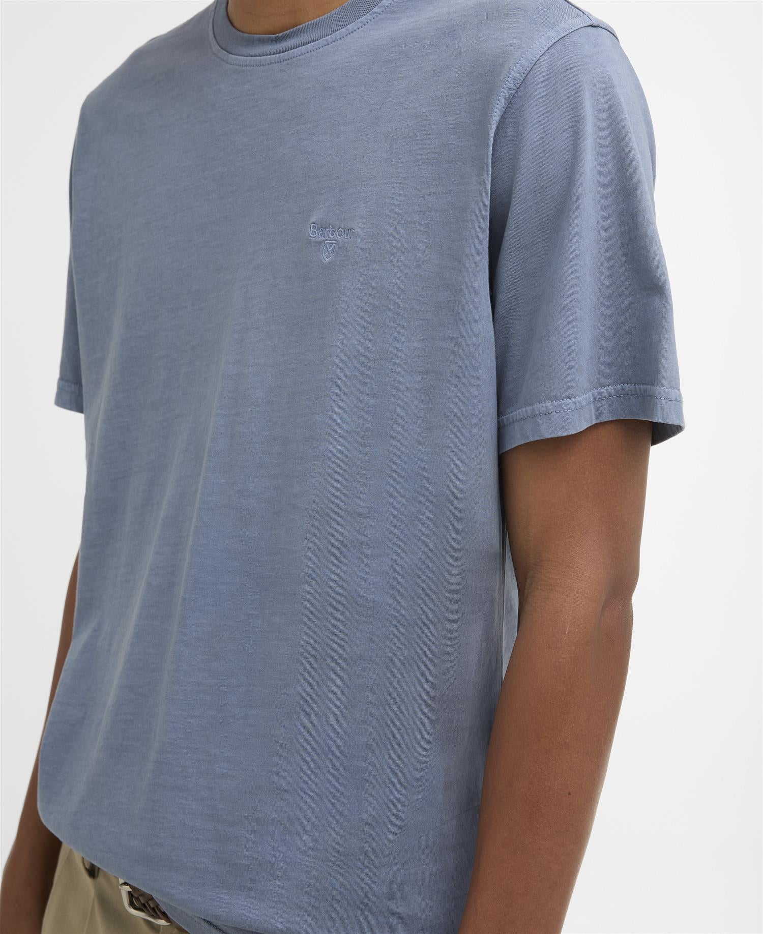 Tartan T-Shirt- washed blue