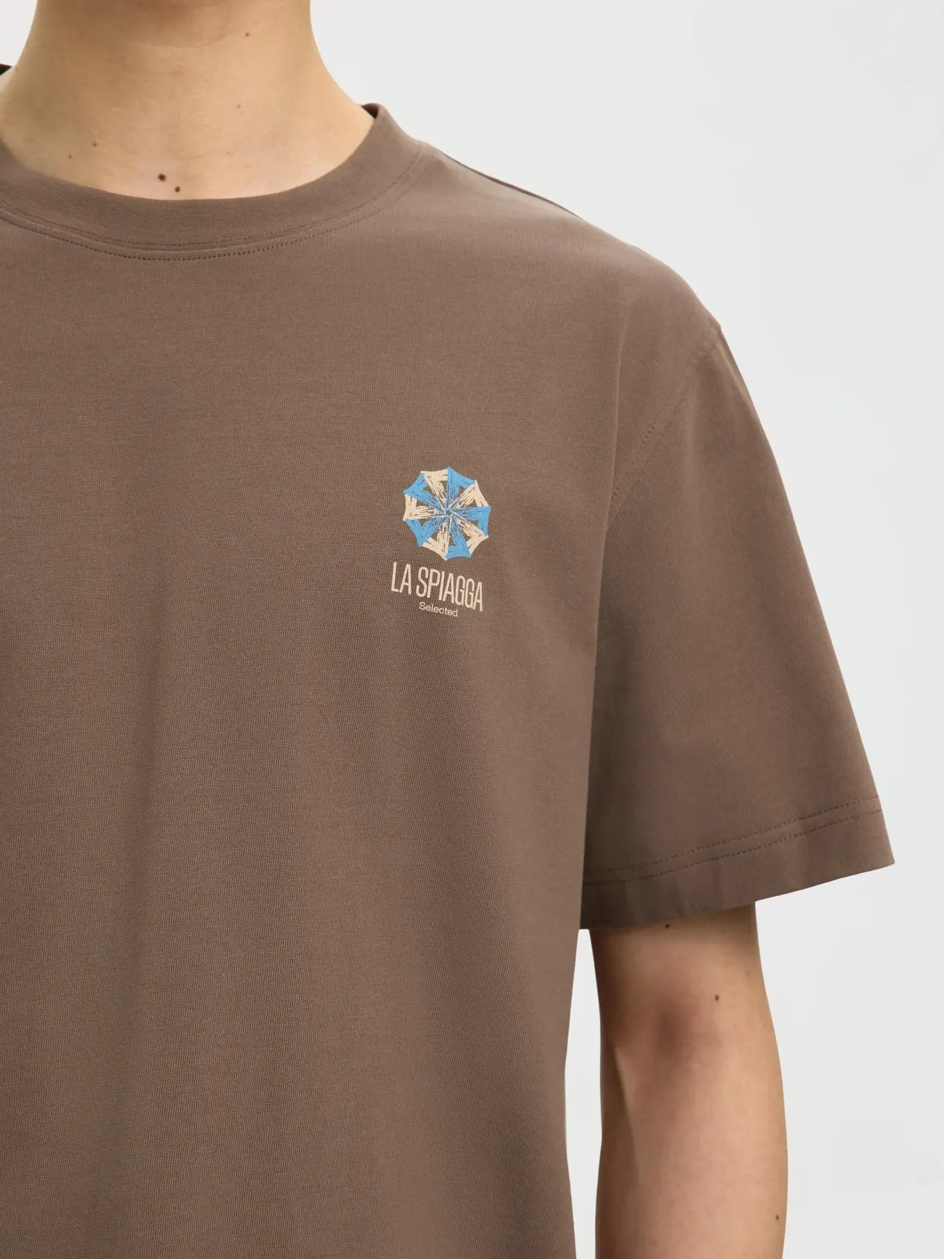 Max graphic ss o-neck tee - Chocolate chip