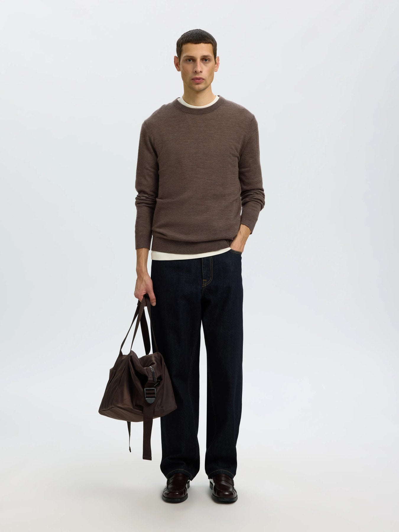 Tray LS Knit Merino Crew Neck- Delicioso