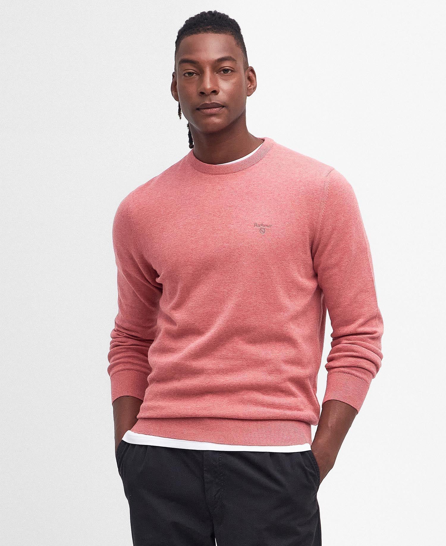 Pima cotton crew neck Pink clay