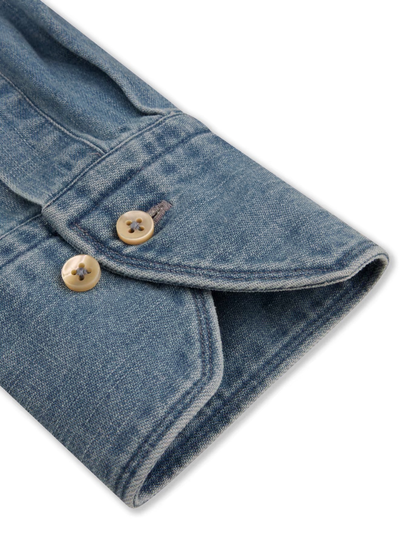 Regular denimskjorte-  Indigo