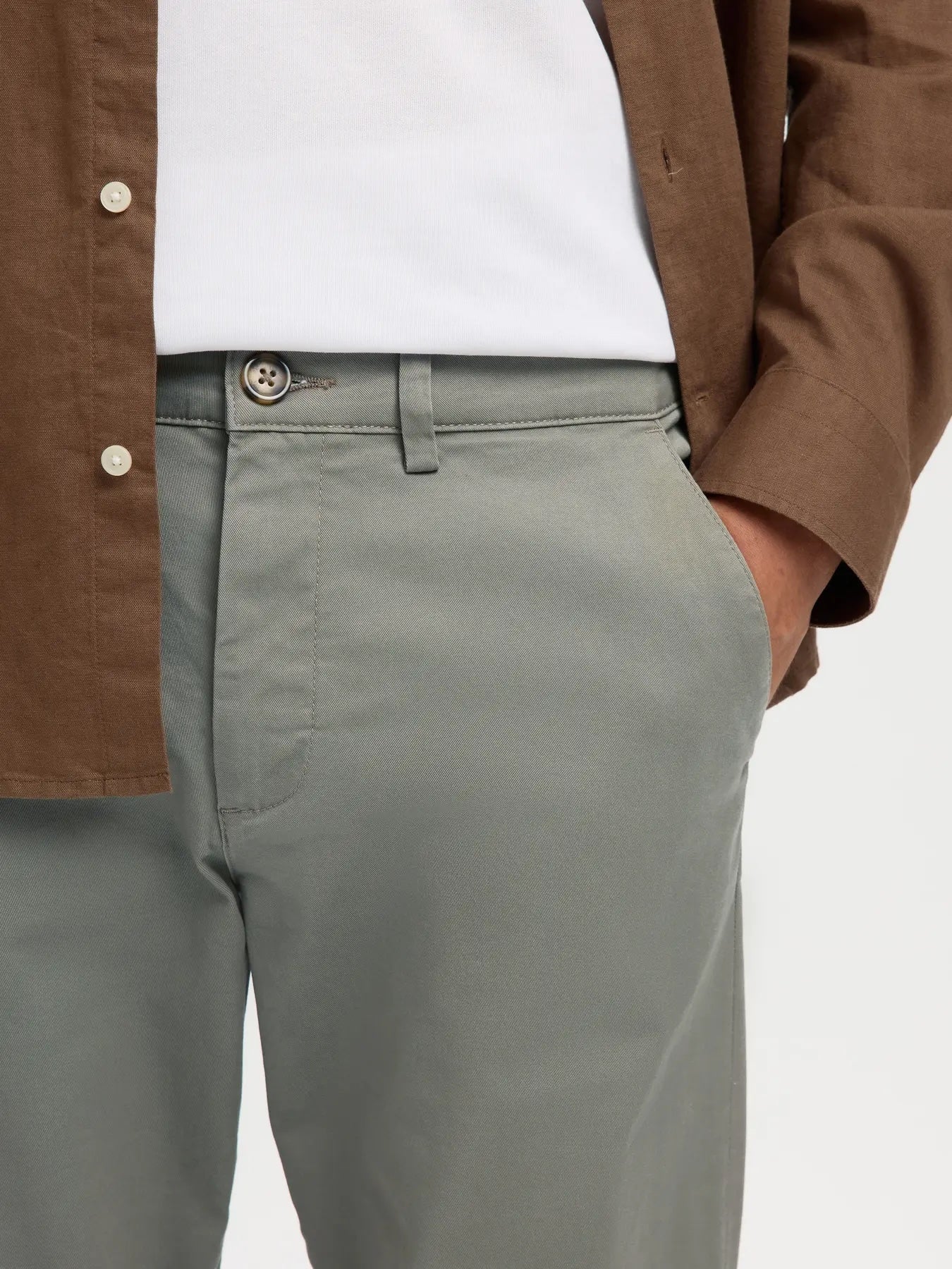 Slim New Miles 175 Flex Chino- Vetiver