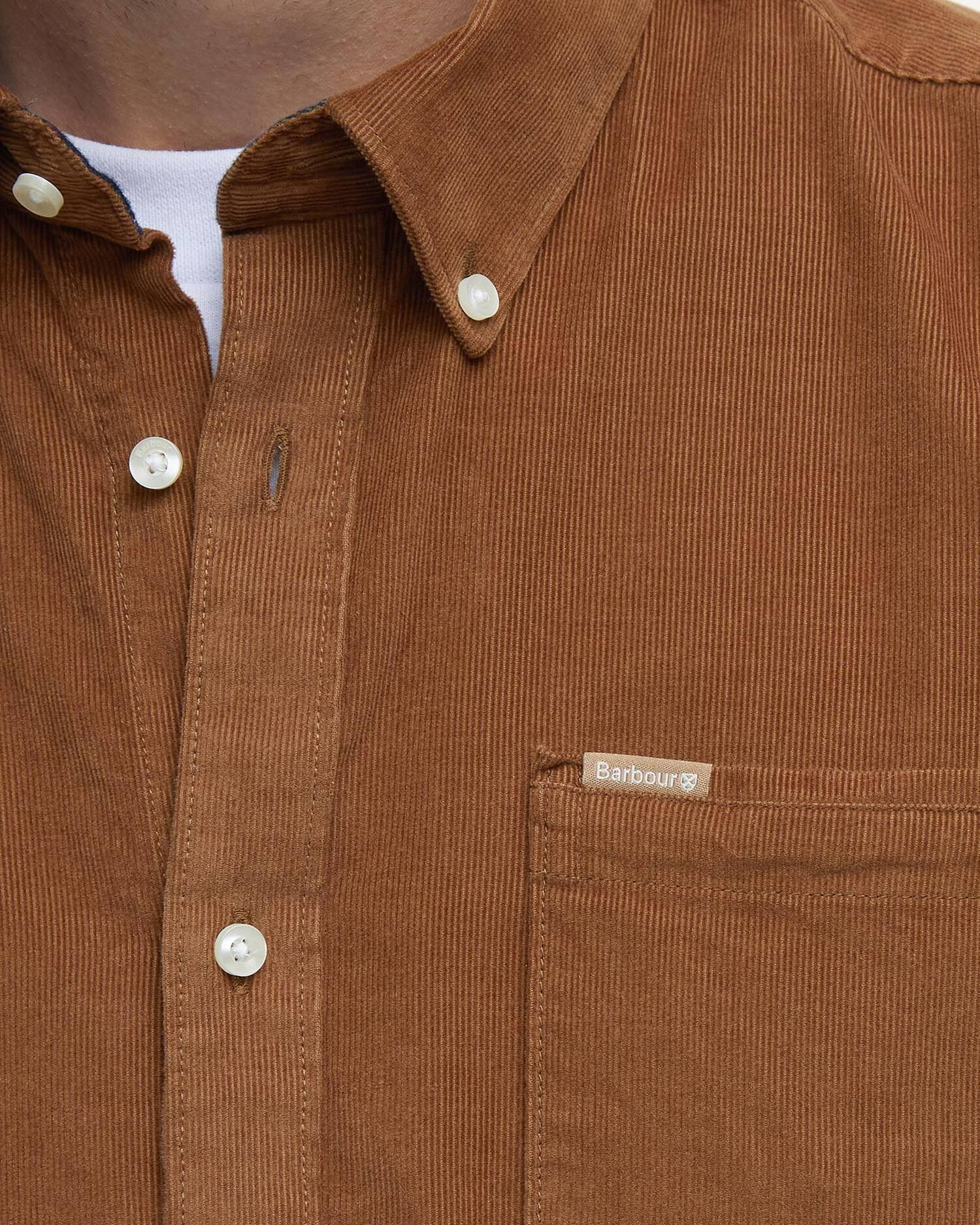 Ramsey Tailored Cord Shirt- Sandstone