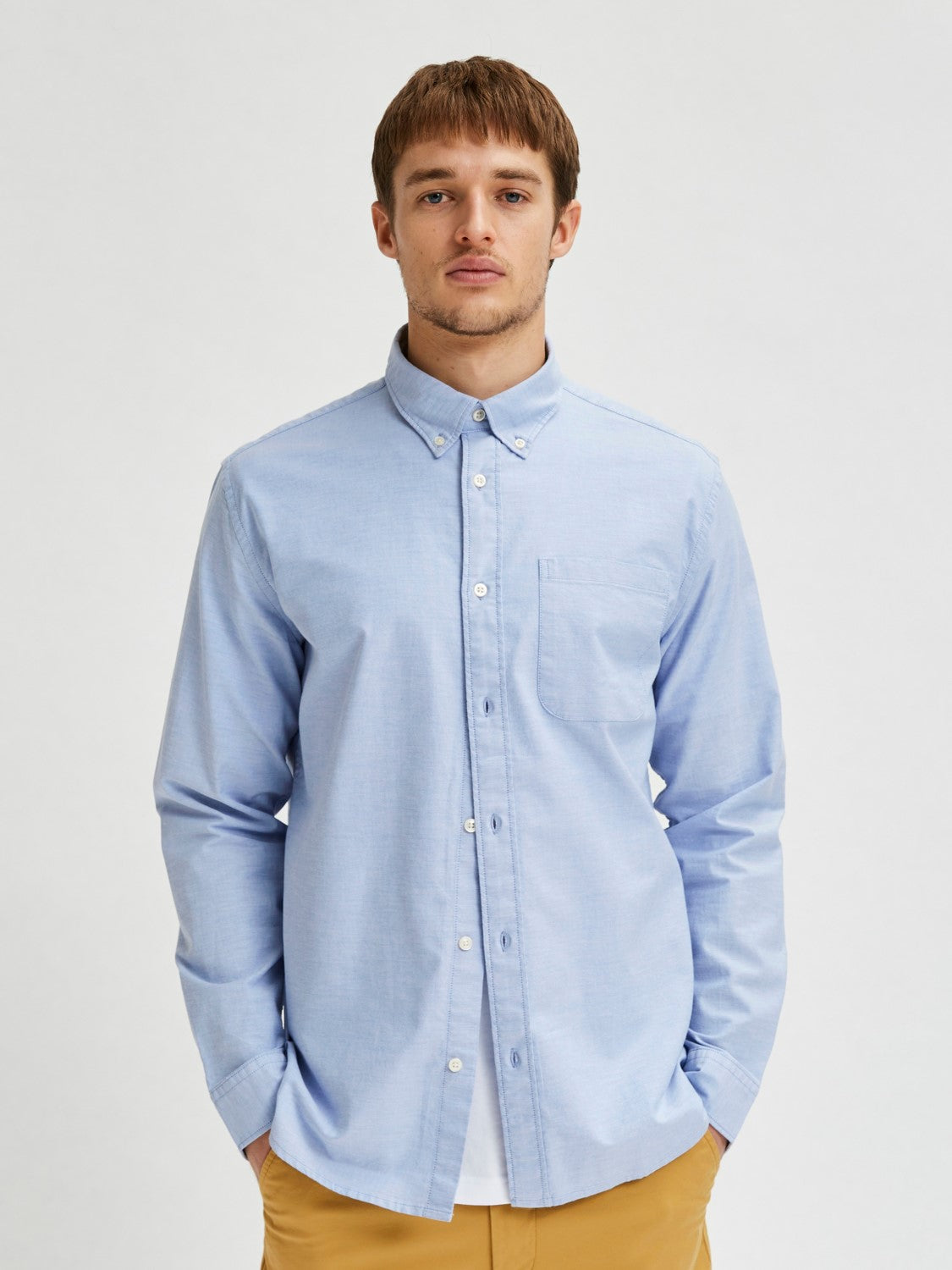 RegRick -ox flex shirt light blue