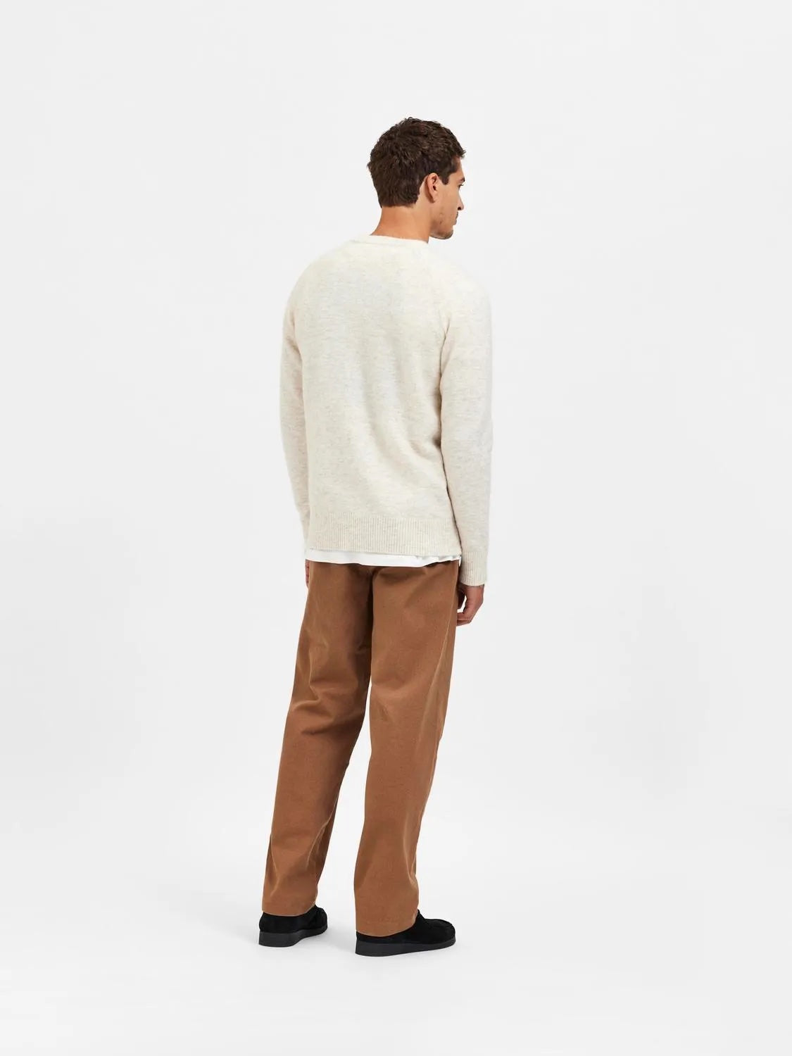 Rai ls knit crew neck- Oatmeal