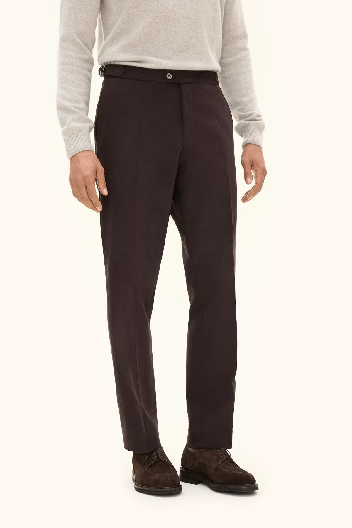 Dandy side adjuster trousers - Dk brown