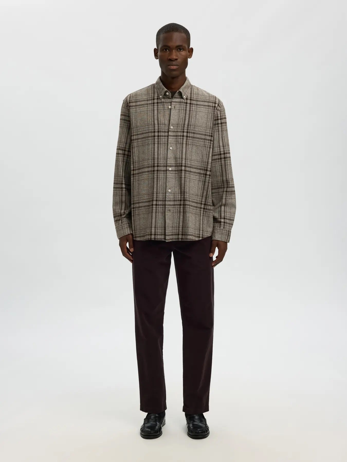 Reg Noah mix bdwn ls shirt camp-Delicioso/big checks