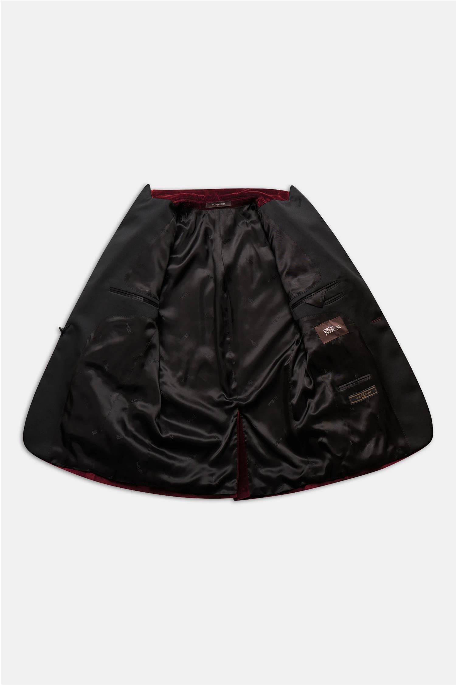 Frampton Smokingblazer fløyel- Rød