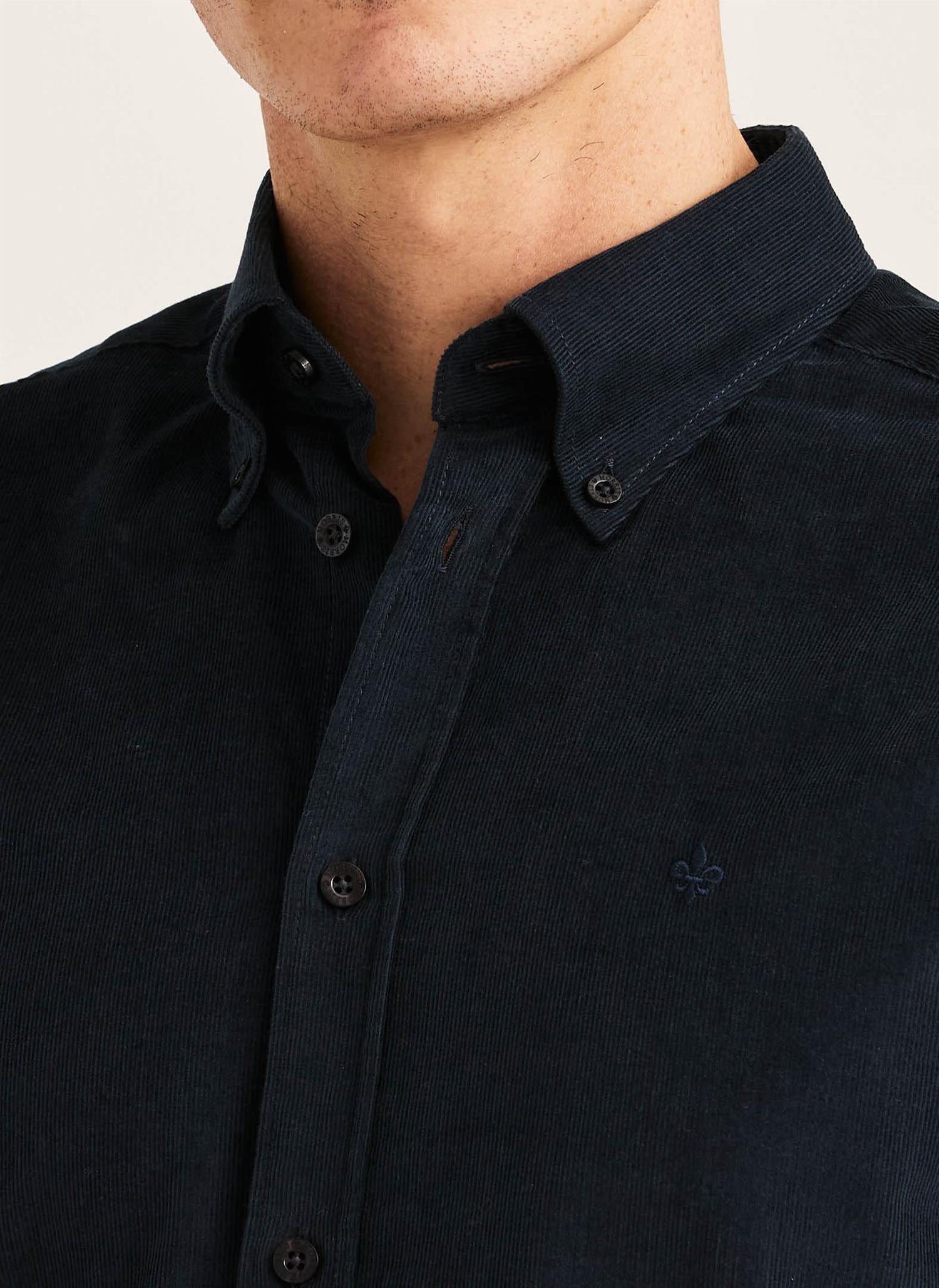 Douglas Cord Shirt Slim - Blue