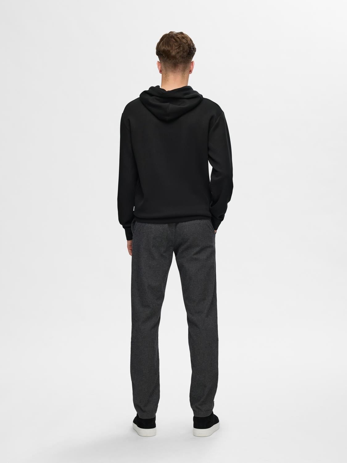 Emanuel soft hood sweat - Black