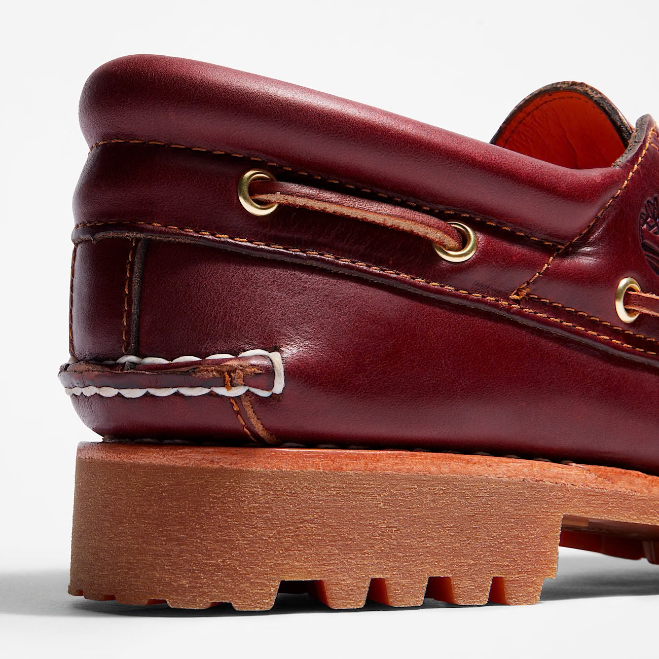 Authentic boat shoe 3 eye lug sole - Burgundy