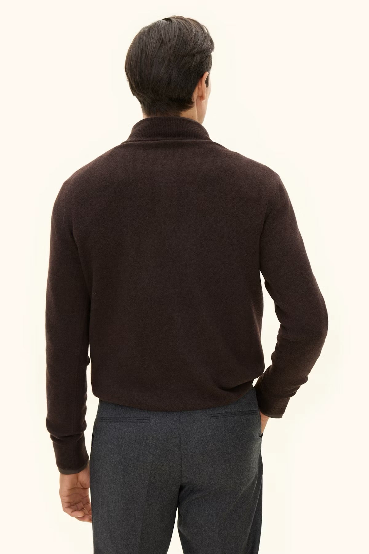 Patton halfzip - Brown flannel