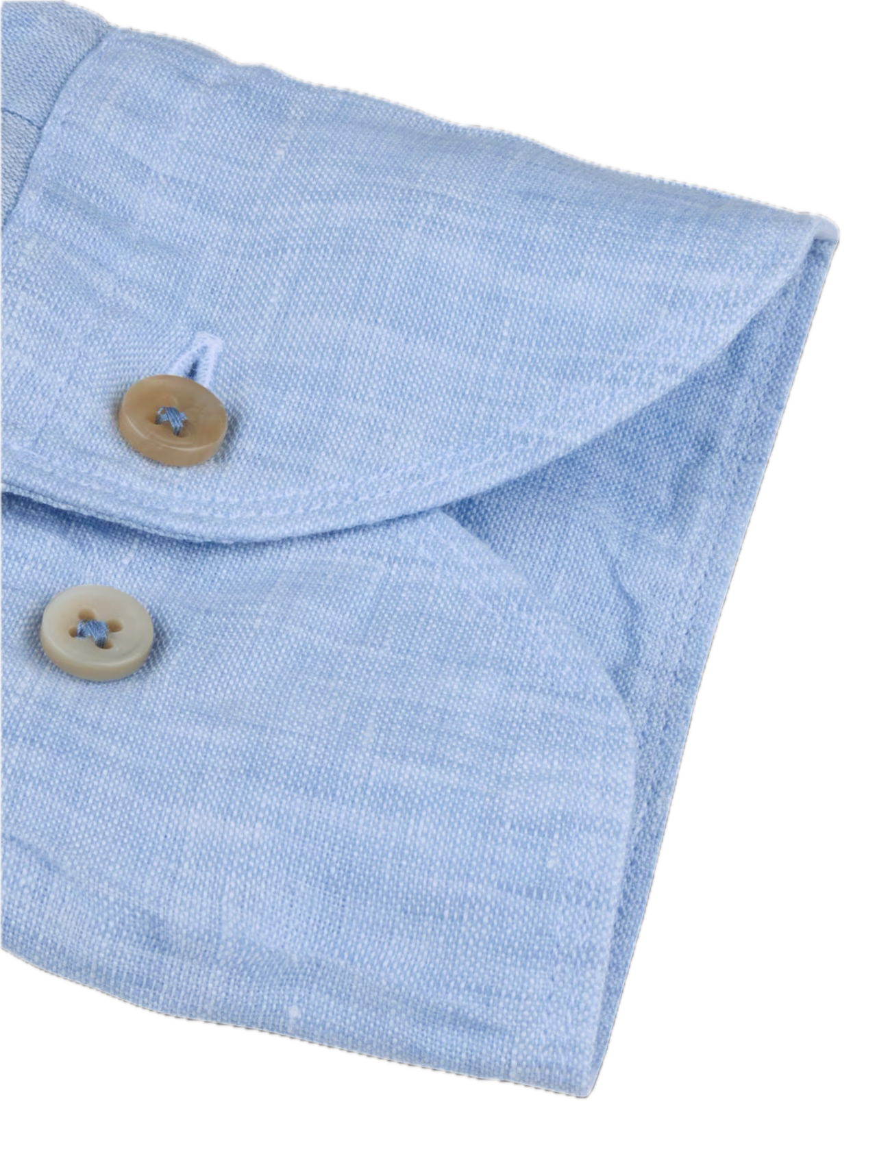 Slimline lin skjorte - Lysblå 100