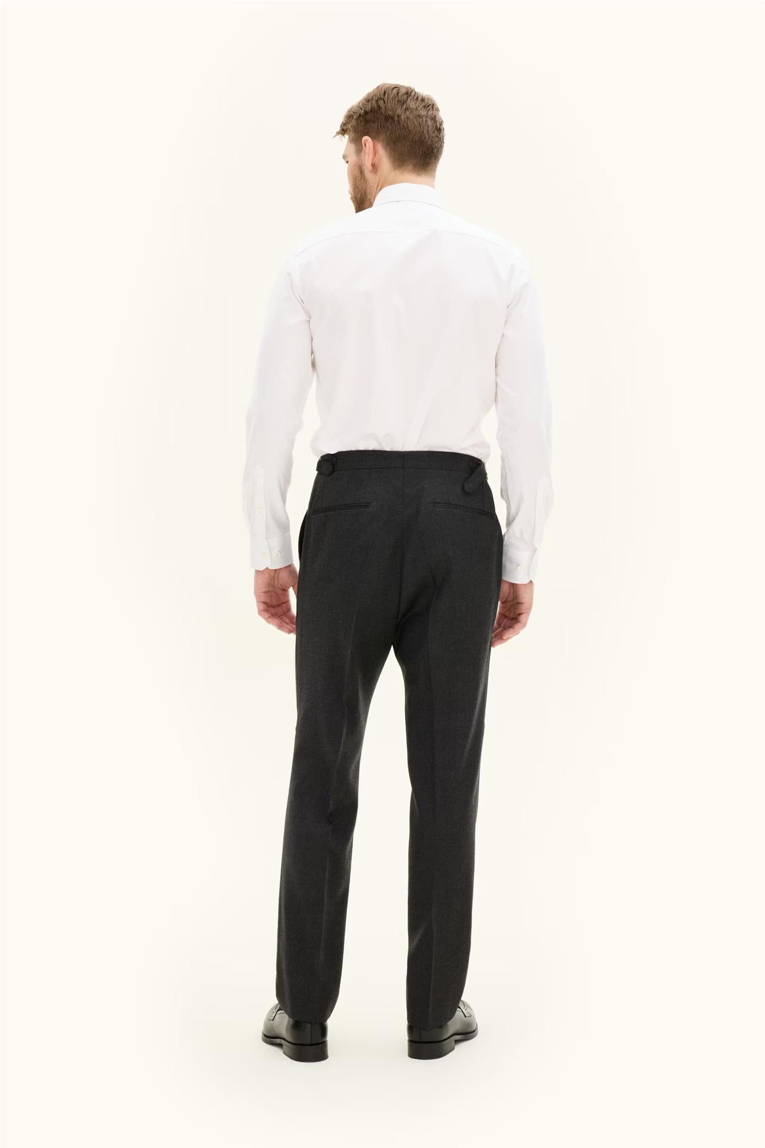 Delon side adjuster trousers- Dark grey