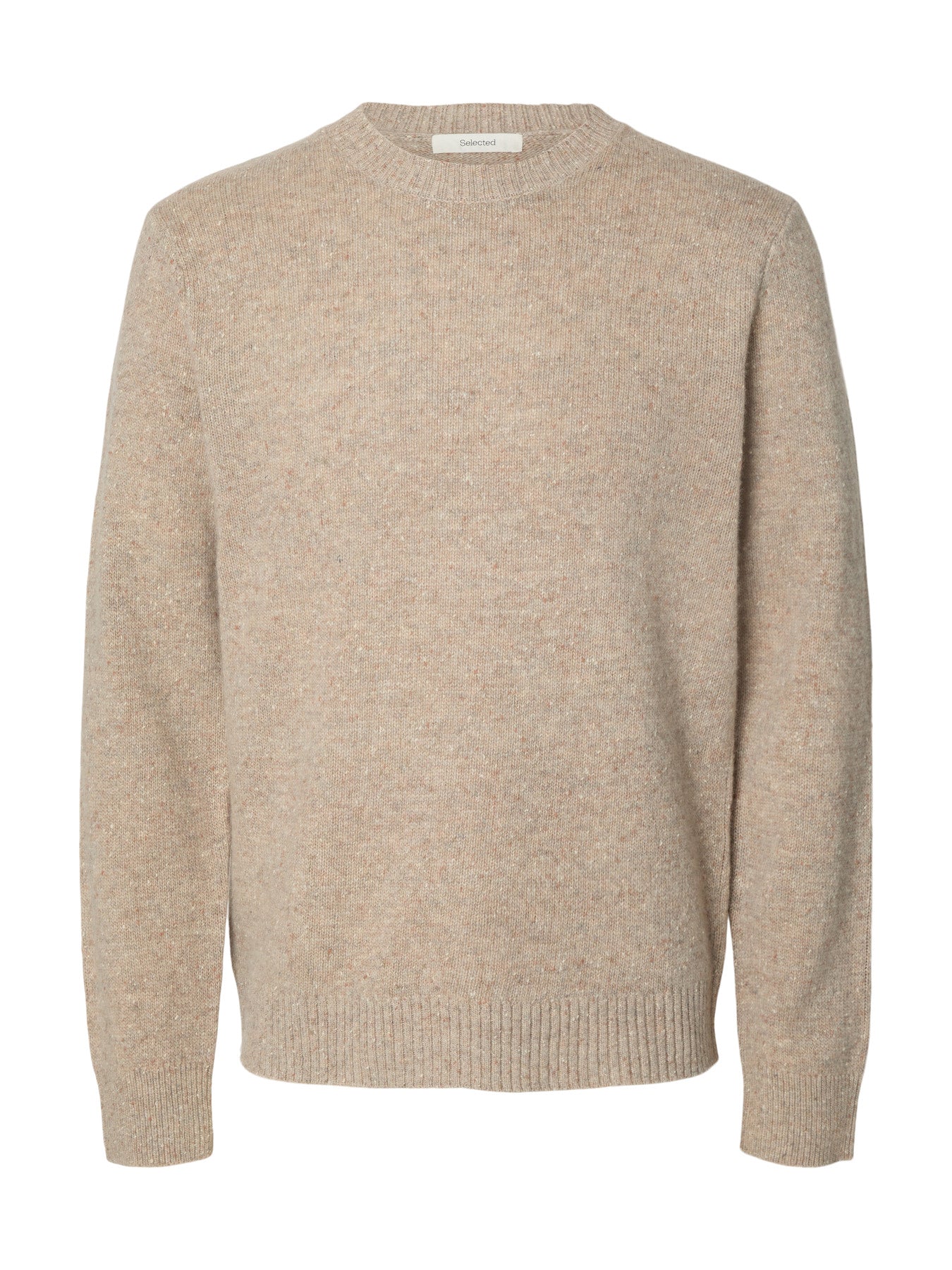 Neil ls knit neps crew - Oatmeal