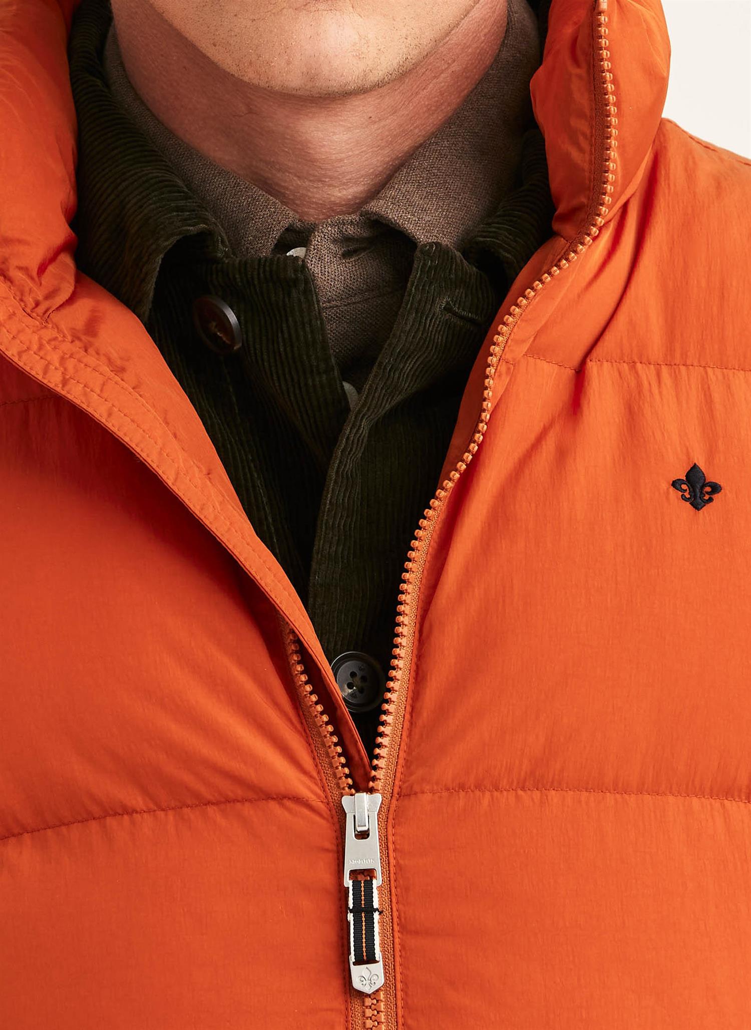 Lennox Puffer Vest- Orange